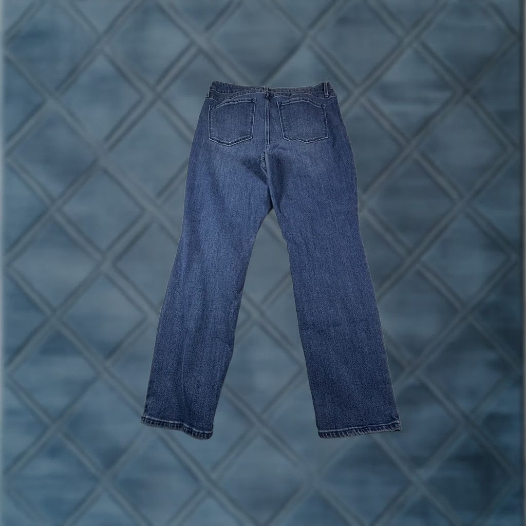 Old Navy VINTAGE Old Navy Women's High Rise Wow Straight Jeans 14 Short Denim Blue Stretch Size 36" / US 14 / IT 50 - 1 Thumbnail