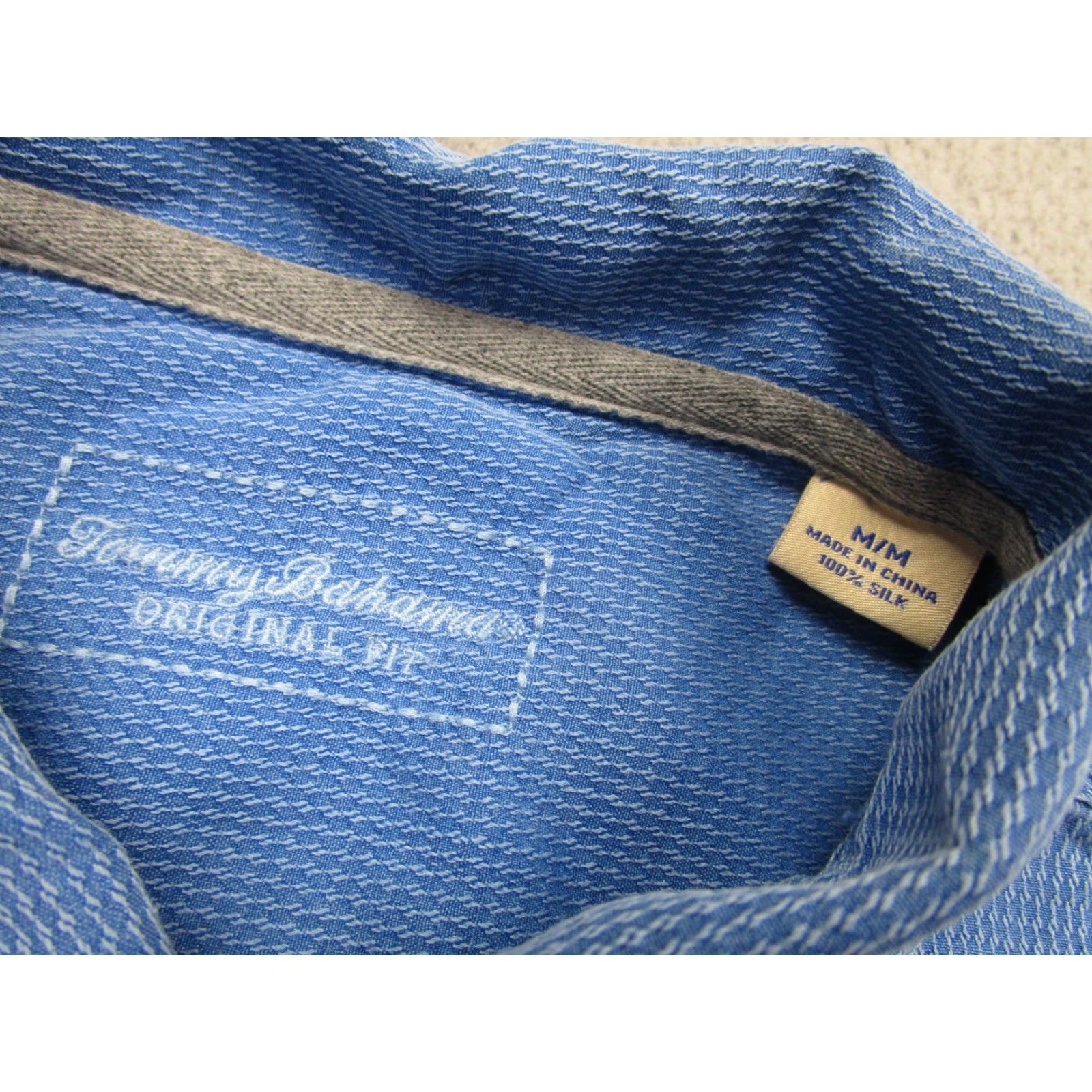 Tommy Bahama Tommy Bahama Shirt Mens M Blue Silk Camp Button Front Rockabilly Resort Casual Hawaiian Beach 90s Theme Mens Size US M / EU 48-50 / 2 - 5 Thumbnail