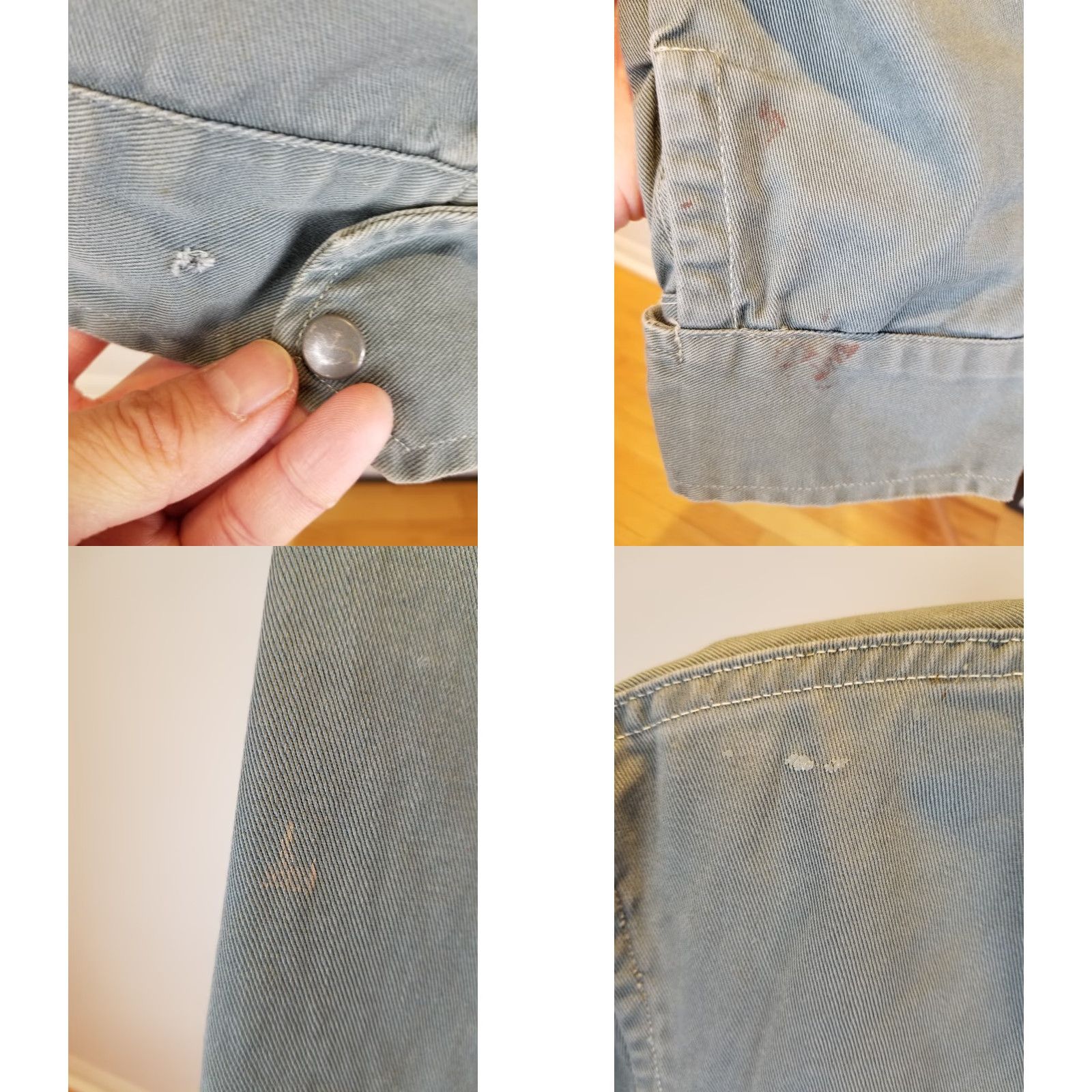 Vintage VINTAGE J. C. Penney WORK MECHANIC CROWN ZIPPER COTTON JACKET XL Gray Bomber Jacket Men Chest 24 24" 23" 20" Crown Zipper Cross Shoulder Mens Size US XL / EU 56 / 4 - 8 Thumbnail