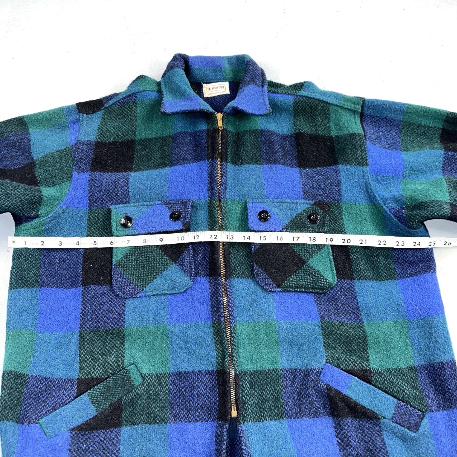 Vintage VINTAGE Montgomery Ward Wool Jacket Full Zip Plaid Outdoors 50s 60s Mens Large Size US L / EU 52-54 / 3 - 4 Thumbnail