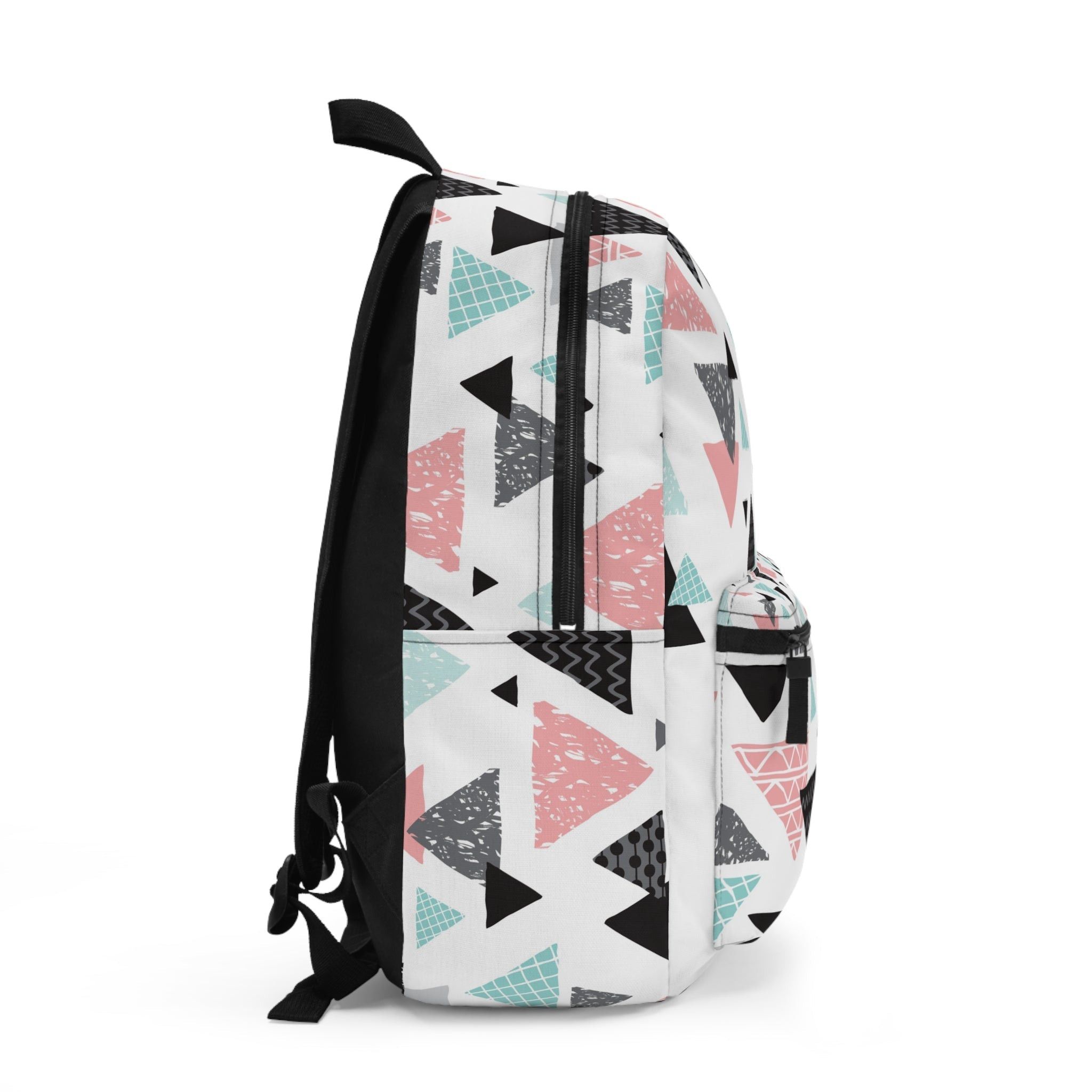 The Unbranded Brand Triangles Design Backpack Size ONE SIZE - 2 Thumbnail