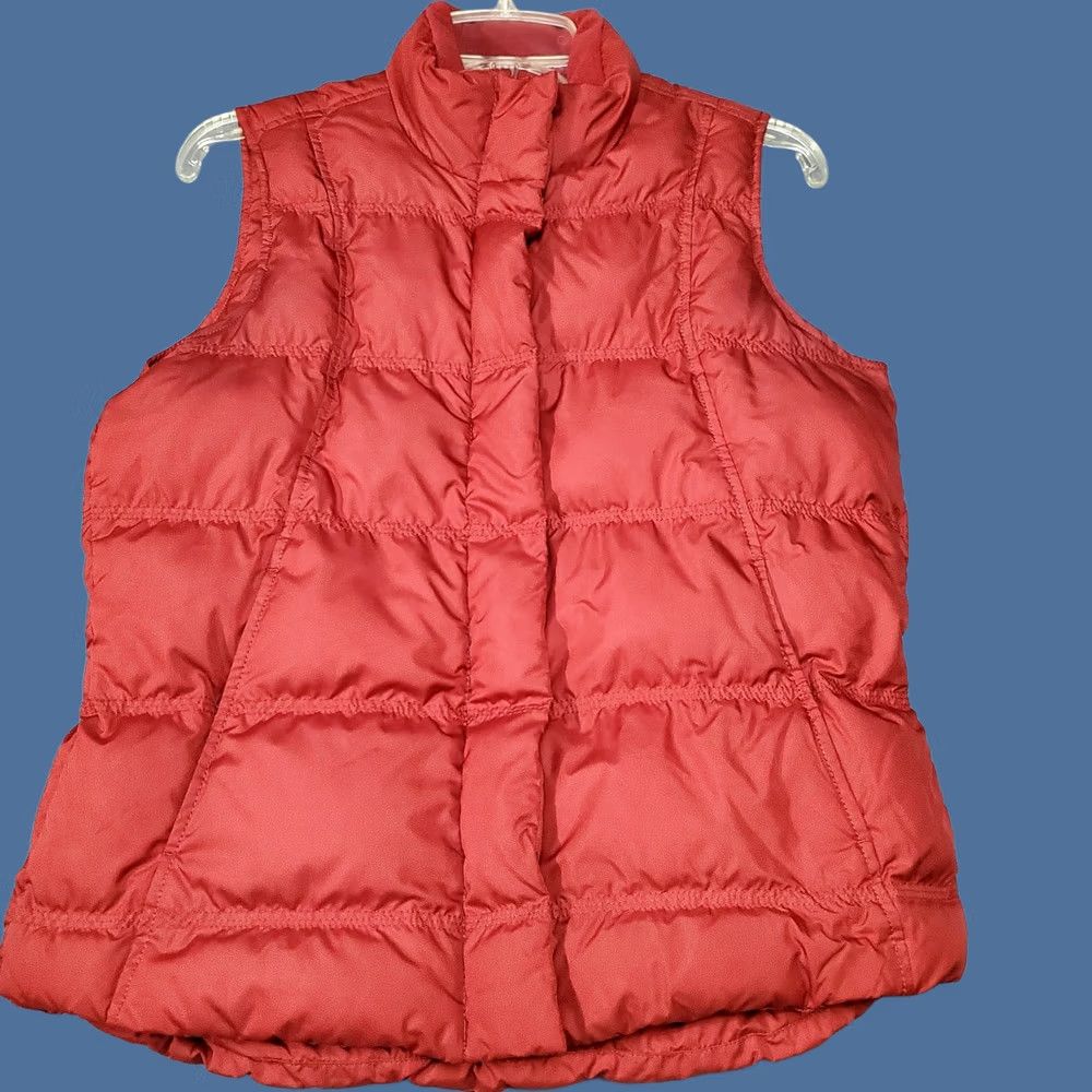Eddie Bauer Eddie Bauer Vest Womens Medium Red Quilted Goose Down Full Zip Size M / US 6-8 / IT 42-44 - 1 Thumbnail