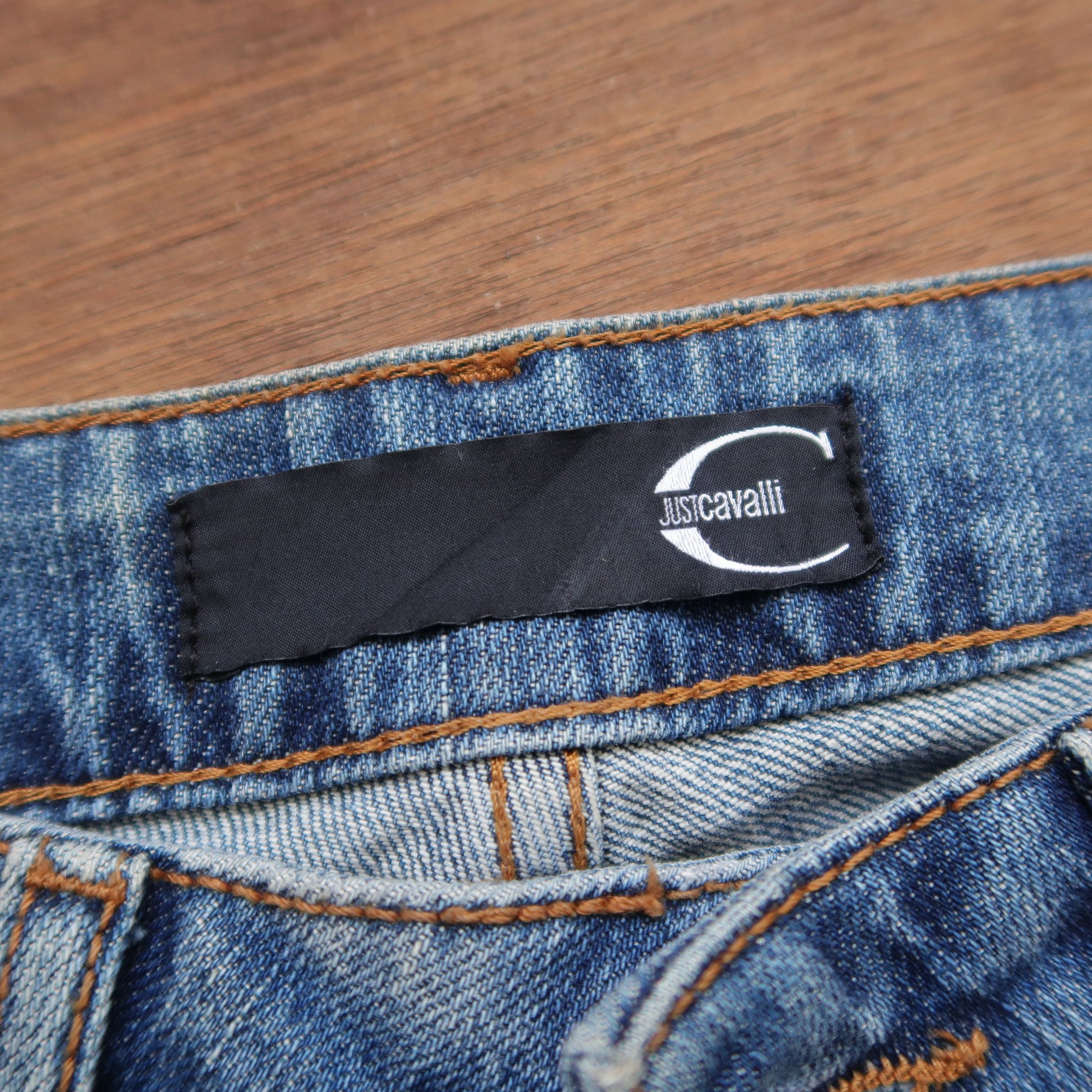 Just Cavalli Just Cavalli Distressed Patchwork Denim like Hedi Slimane Size US 29 - 12 Thumbnail