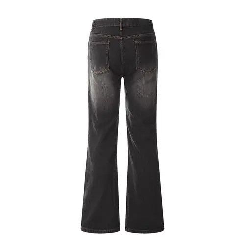 Japanese Brand × Jean Washed distressed men's hippie loose trendy flared jeans Size US 32 / EU 48 - 2 Thumbnail