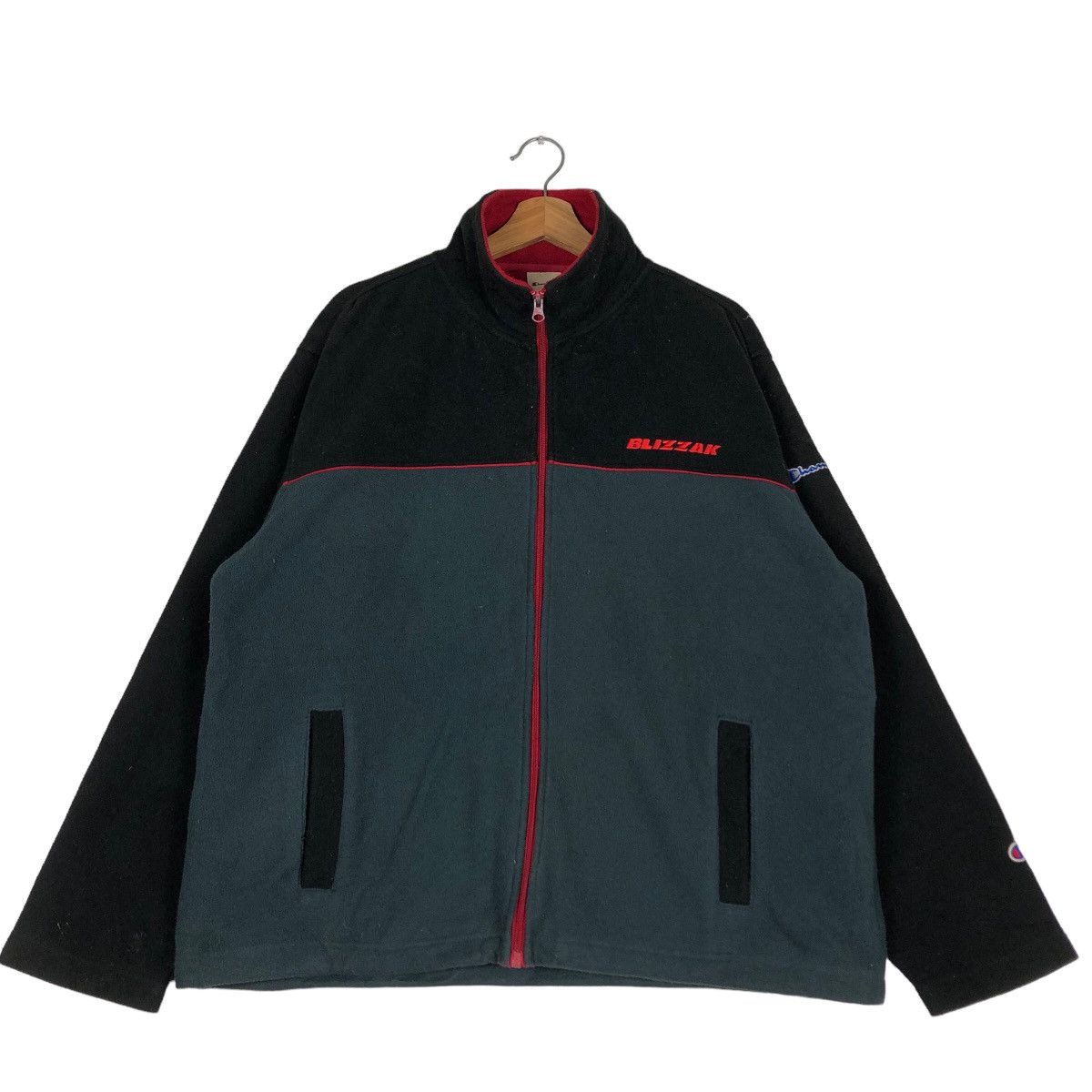 Champion 🔥Vtg Fleece Jacket Worker Champion Blizzak Racing Sports Size US M / EU 48-50 / 2 - 1 Thumbnail