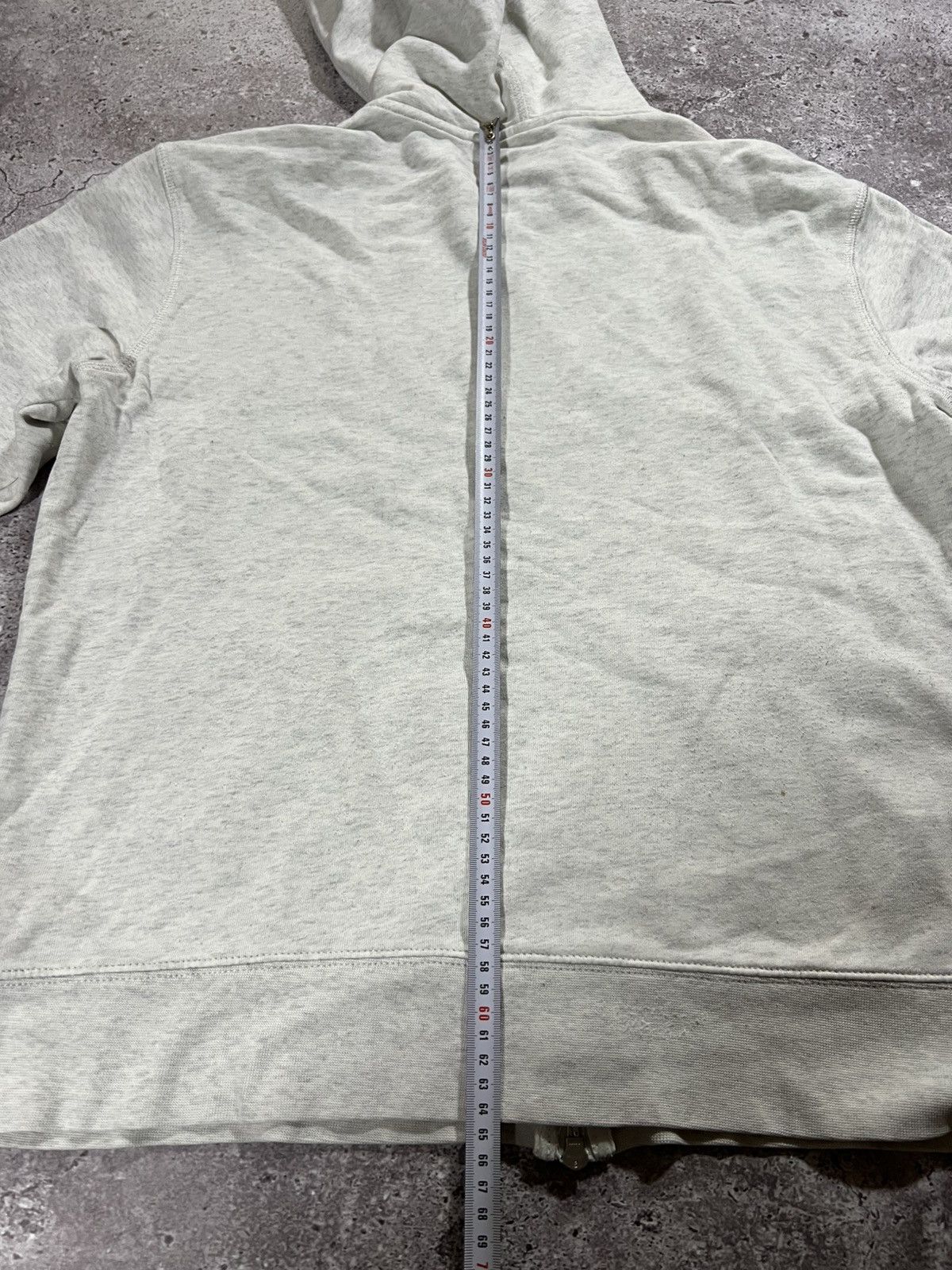 Arket Double Zip Basic hoodie Arket grey/white Cotton Size US L / EU 52-54 / 3 - 11 Thumbnail