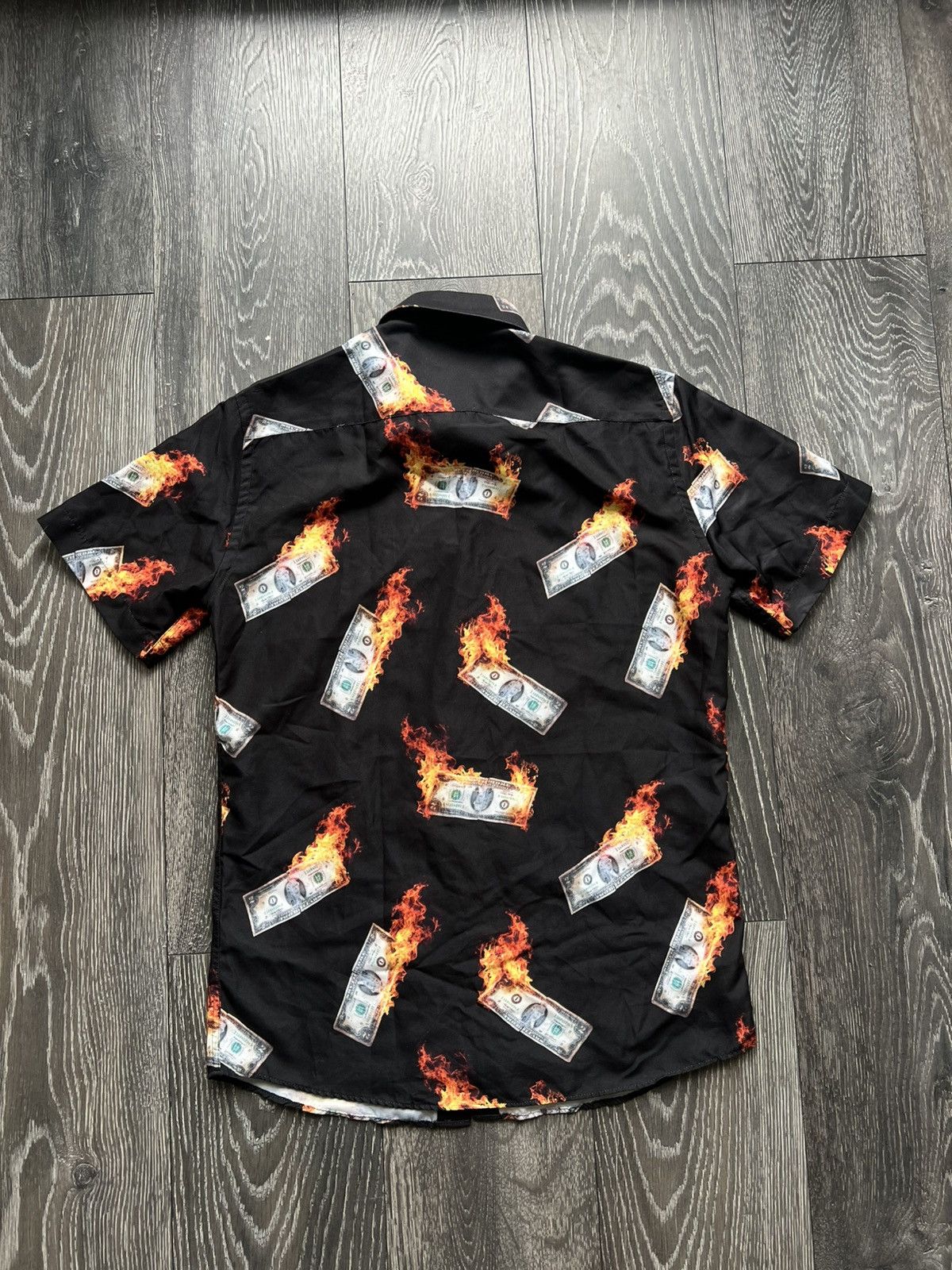 Criminal Damage 💥Rare💥 Dollars Print All Over Polo Shirt Size US M / EU 48-50 / 2 - 3 Thumbnail