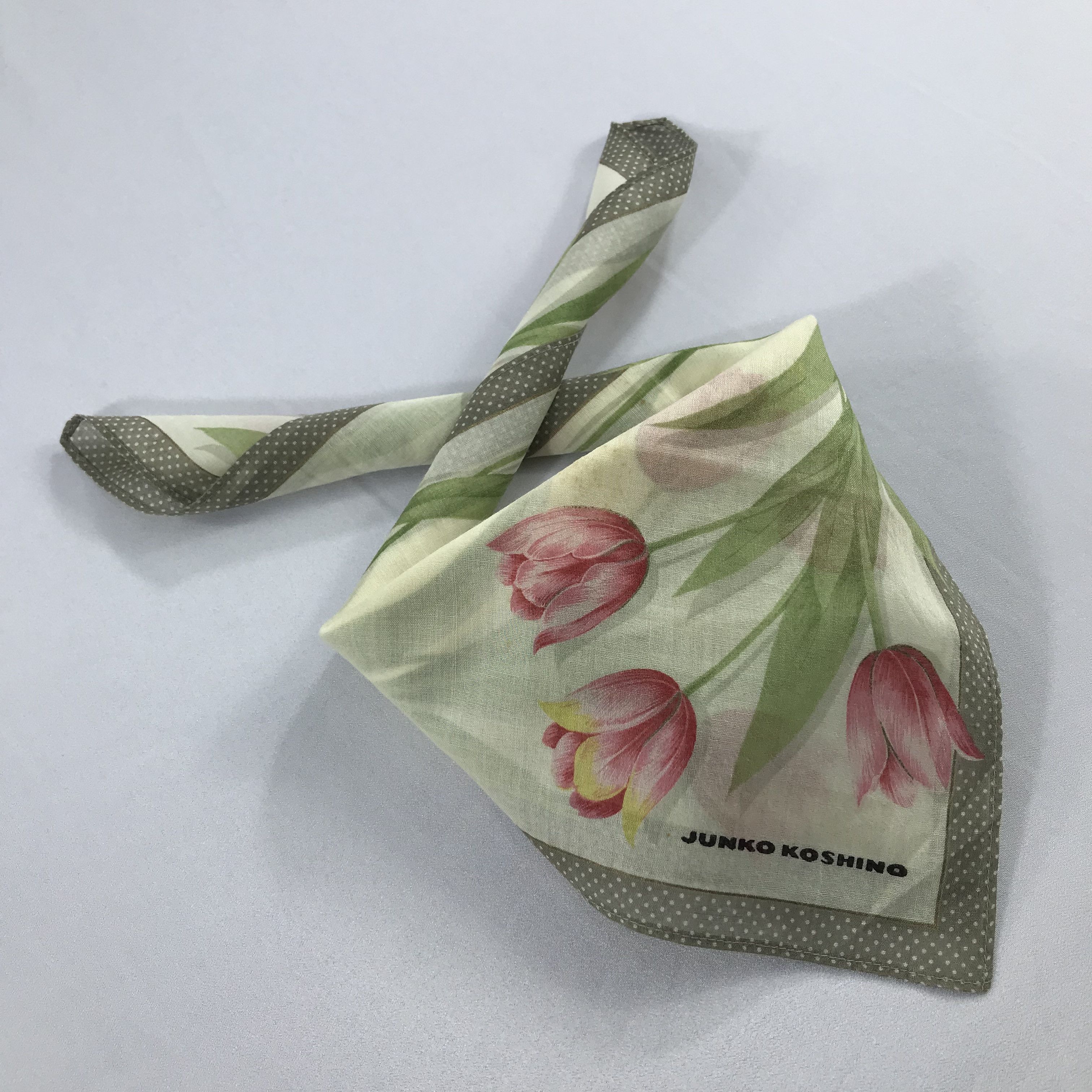 Mr. Junko × Vintage Junko Koshino Bandana / Handkerchief / Neckerchief - S2109 Size ONE SIZE - 4 Thumbnail