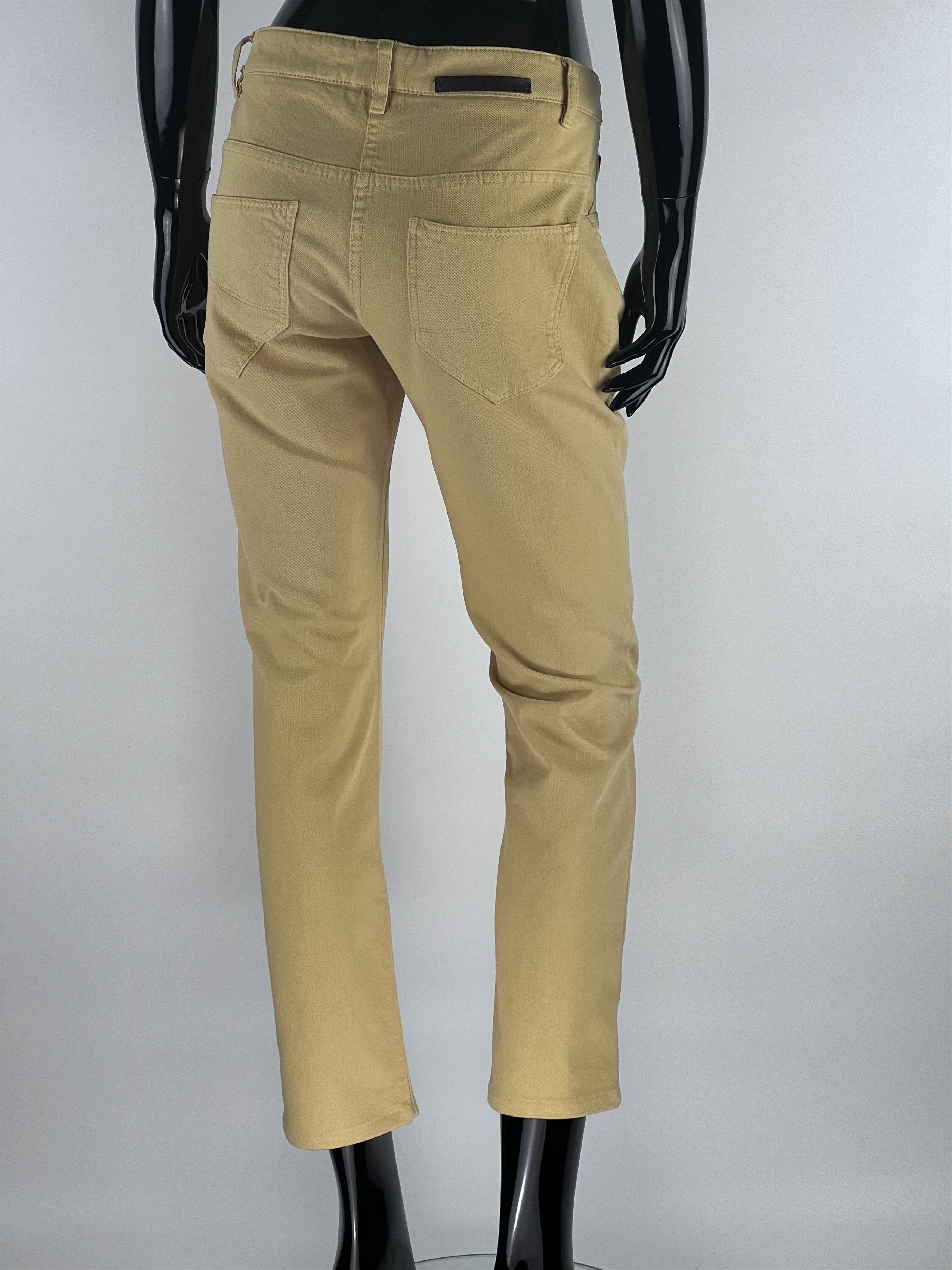 Brunello Cucinelli Brunello Cucinelli Yellow Cropped Jeans Womens Size IT40 Size 27" / US 4 / IT 40 - 3 Thumbnail