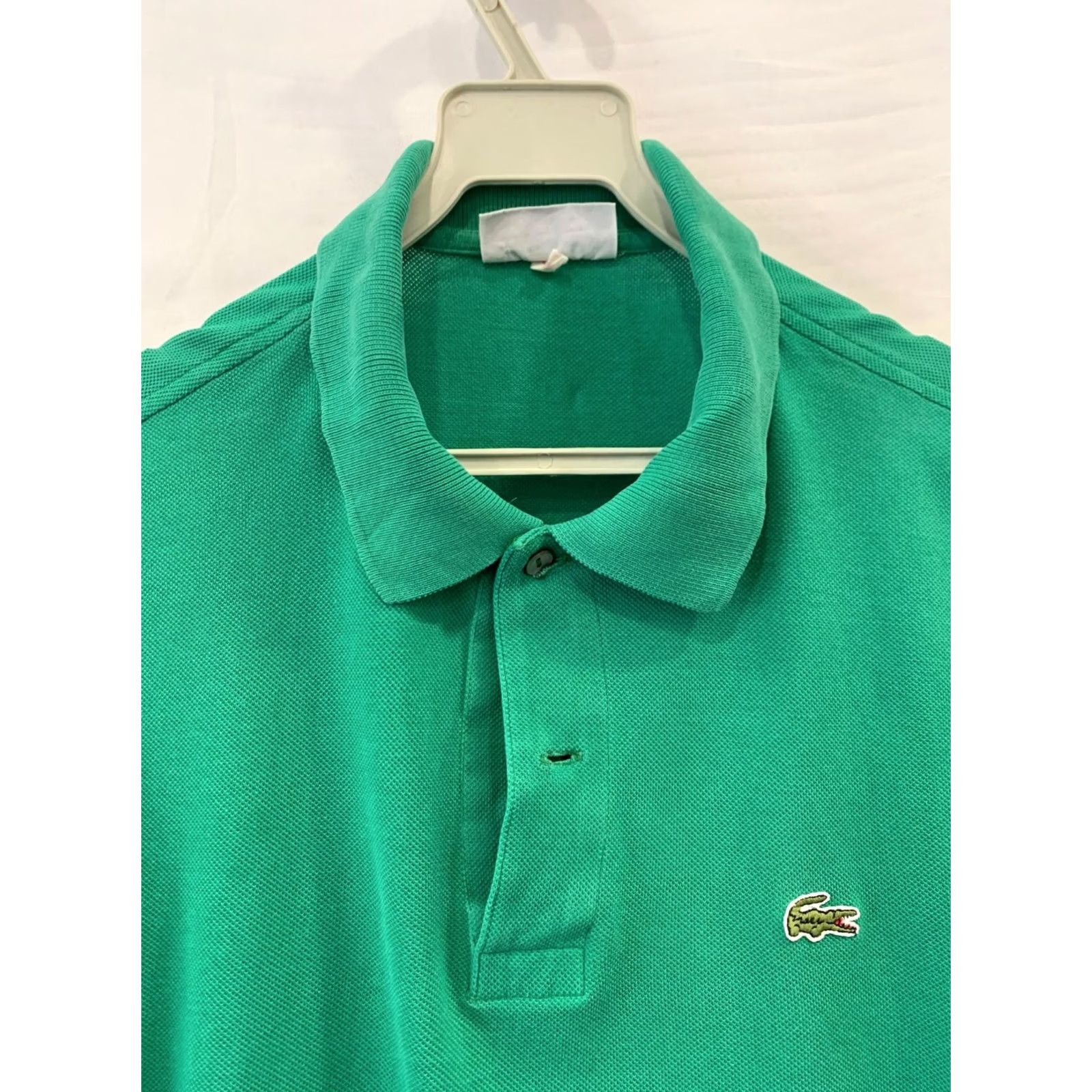 Lacoste VINTAGE Lacoste Polo Shirt XL Green Men 1980s 1990s Devanlay Made in France Chemise Lacoste 100% Cotton Polo Size US XL / EU 56 / 4 - 8 Thumbnail