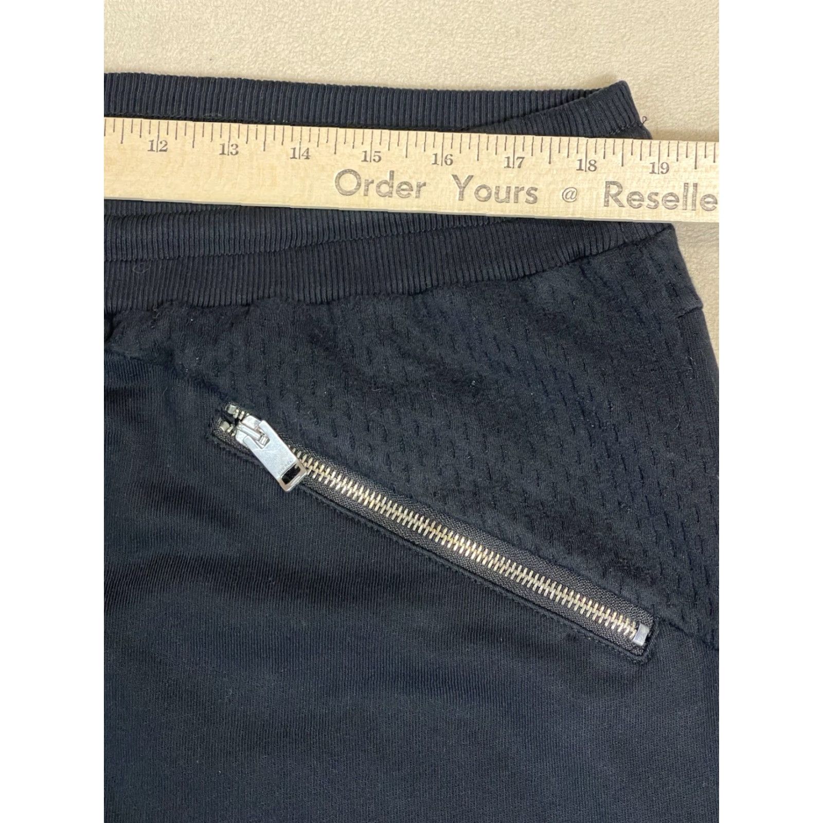 Diesel Diesel Pants Mens XXL Black Tapered High Rise Zip Pockets Athletic Jogger Pant Size US 39 - 6 Thumbnail