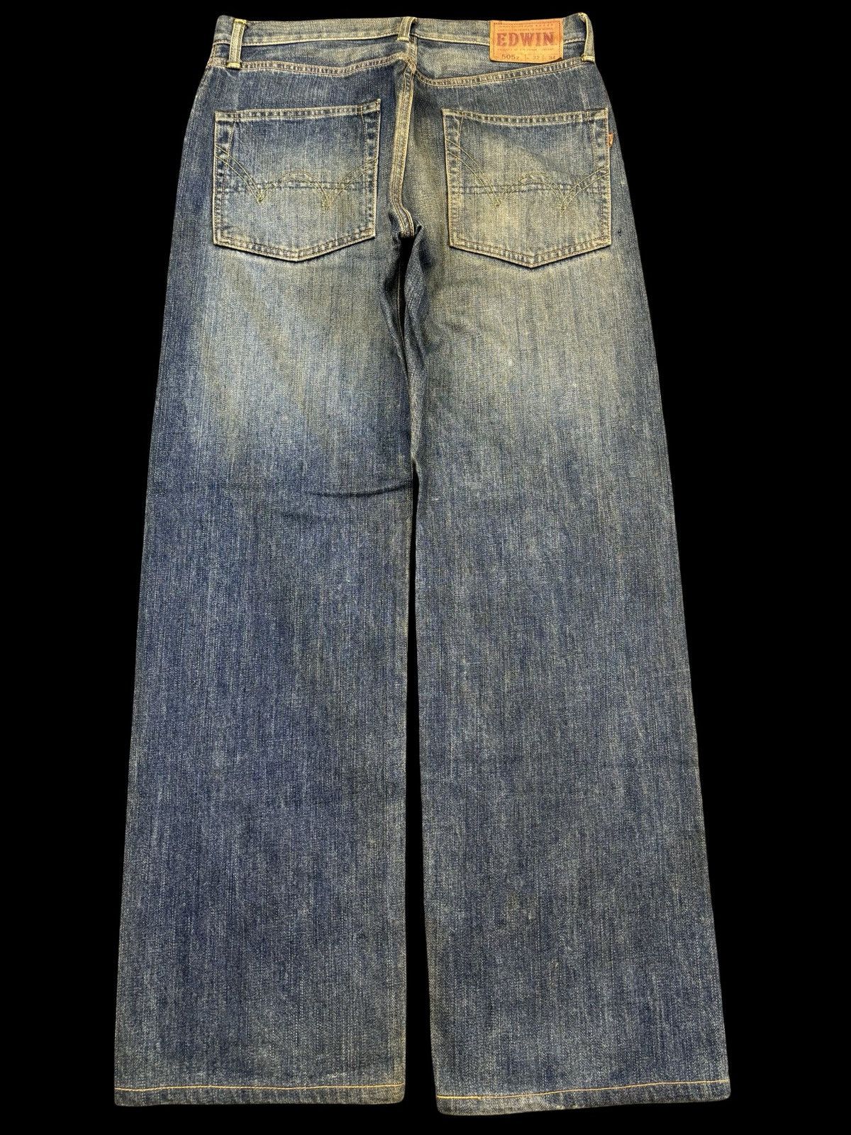 Edwin 💥Wide Selvedge💥Edwin 505z Mudwash DSelvedge Denim F913 Size US 33 - 2 Thumbnail