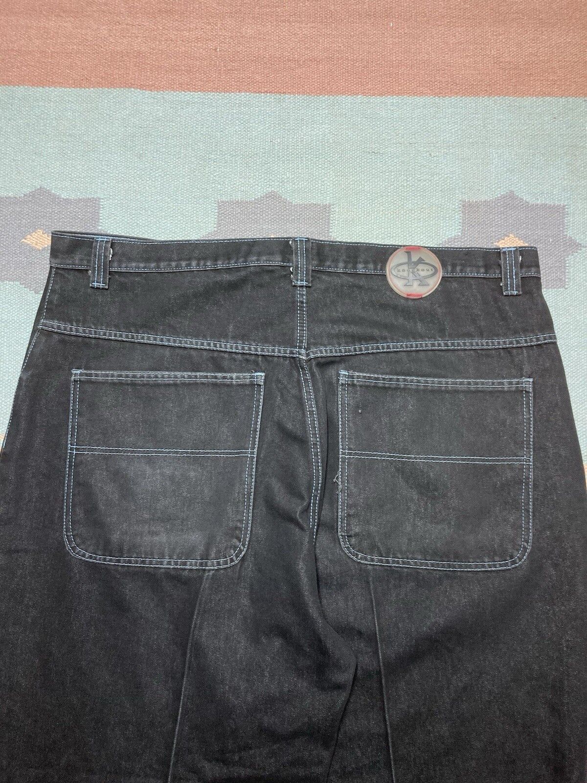Vintage Vintage y2k super baggy jeans wide goth grunge skater 45x30 Size US 44 / EU 60 - 3 Thumbnail