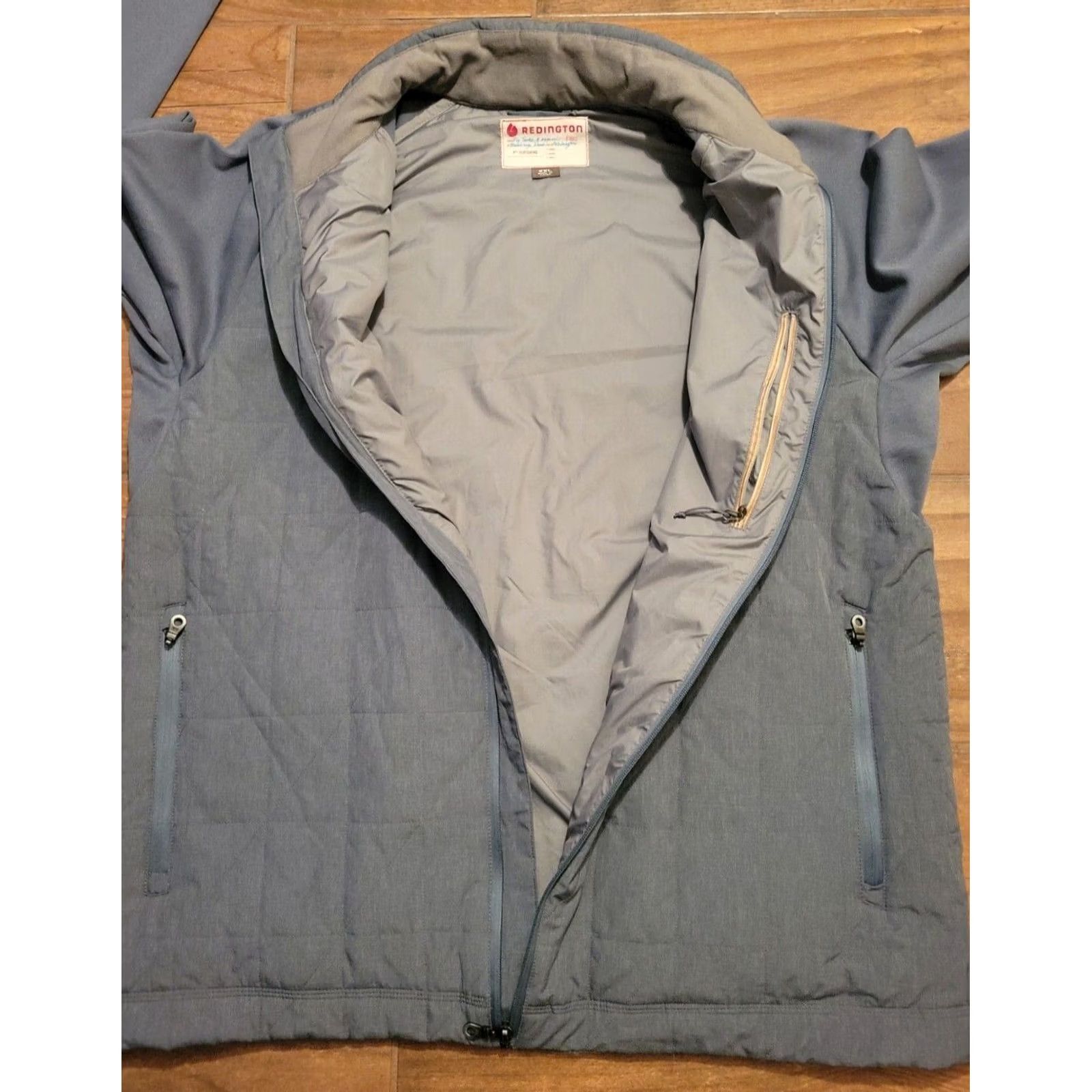 Vintage Redington Jacket Quilted Nylon Blend All Seasons Full Zip Mens 2XL Gray Outdoor Size US XXL / EU 58 / 5 - 2 Thumbnail