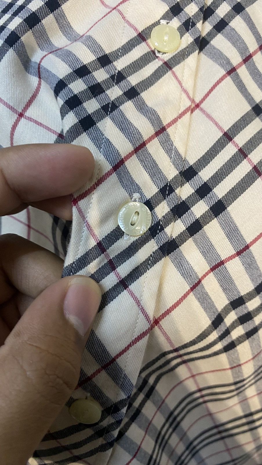 Burberry × Designer × Japanese Brand VINTAGE BURBERRY LONDON CHECKED BUTTON UP SHIRT LARGE Size L / US 10 / IT 46 - 5 Thumbnail