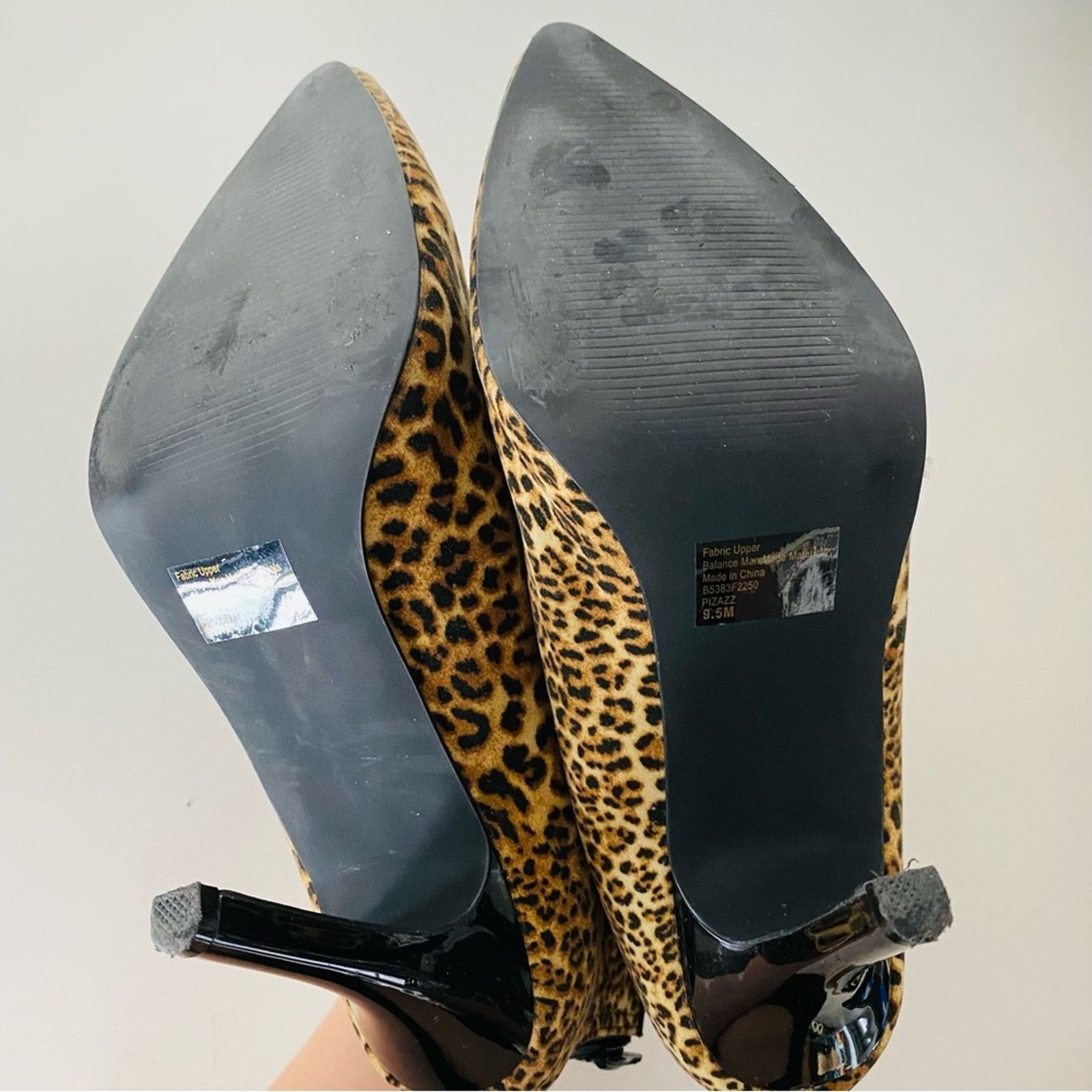 Nordstrom CARLOS SANTANA Black Animal Print Stiletto Heel Boot Booties Size US 9.5 / IT 39.5 - 5 Thumbnail
