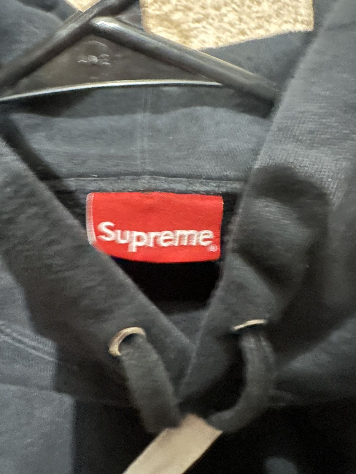 Supreme Black Supreme diagonal Hoodie SS18 Size US M / EU 48-50 / 2 - 7 Thumbnail
