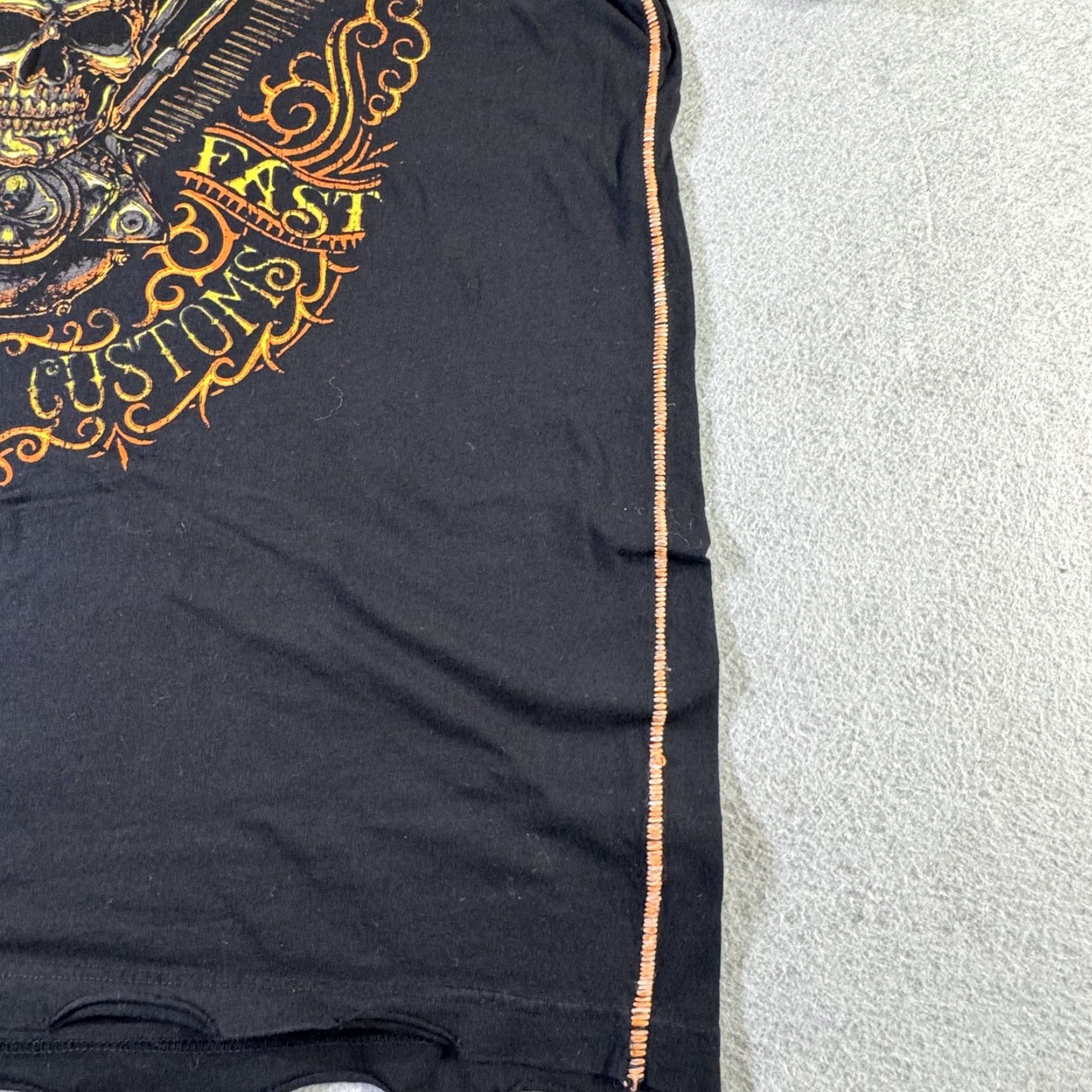 Affliction VINTAGE Affliction T-Shirt Men XL Black Graphic Print Skull Biker Motorcycle Rock USA 2000s Size US XL / EU 56 / 4 - 3 Thumbnail