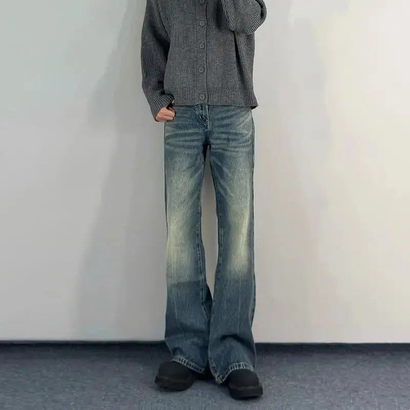 Japanese Brand Retro loose high street straight leg jeans Size US 32 / EU 48 - 3 Thumbnail