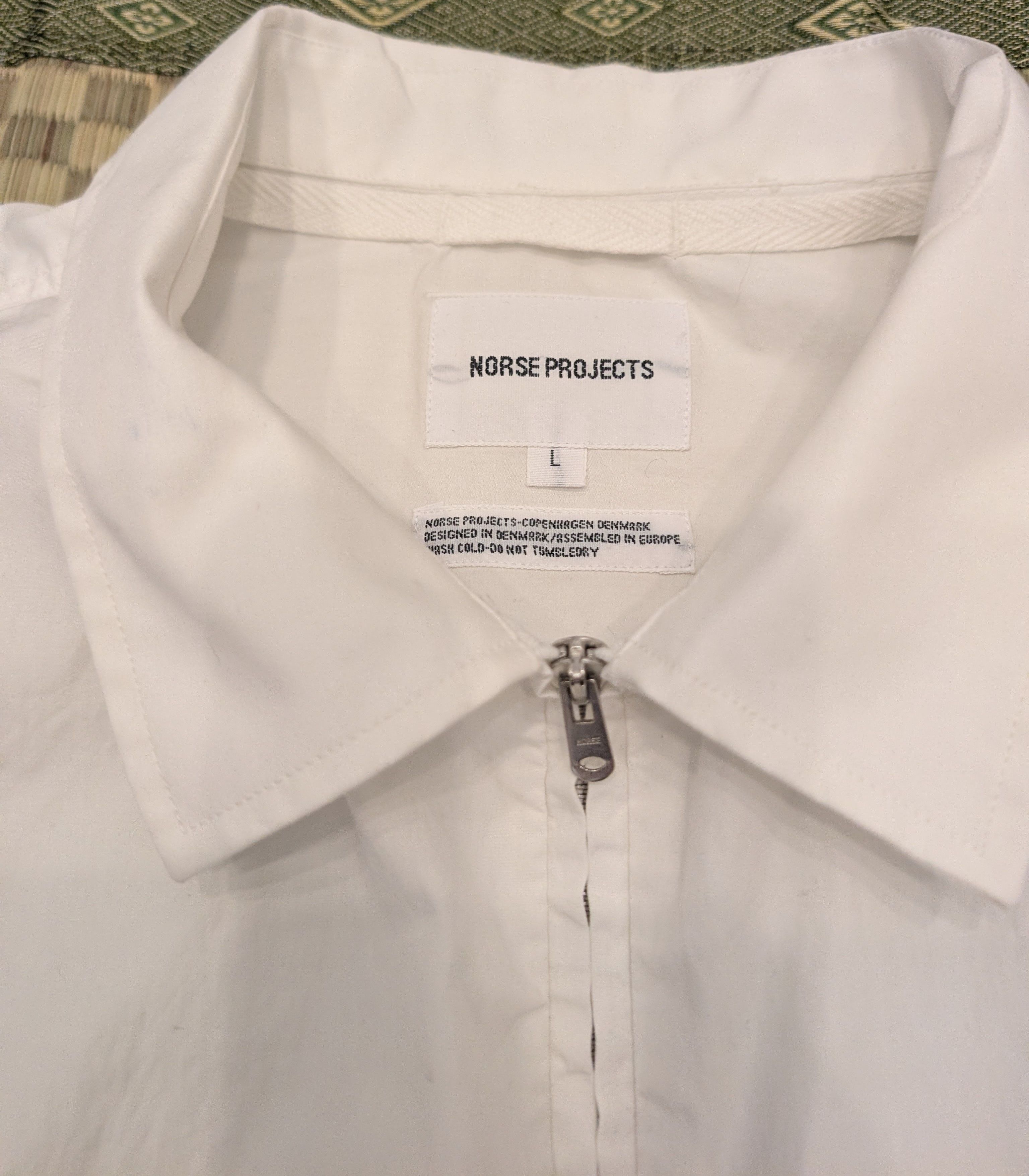 Norse Projects Norse Projects Osvald Compact Poplin Zip Shirt Size US L / EU 52-54 / 3 - 3 Thumbnail