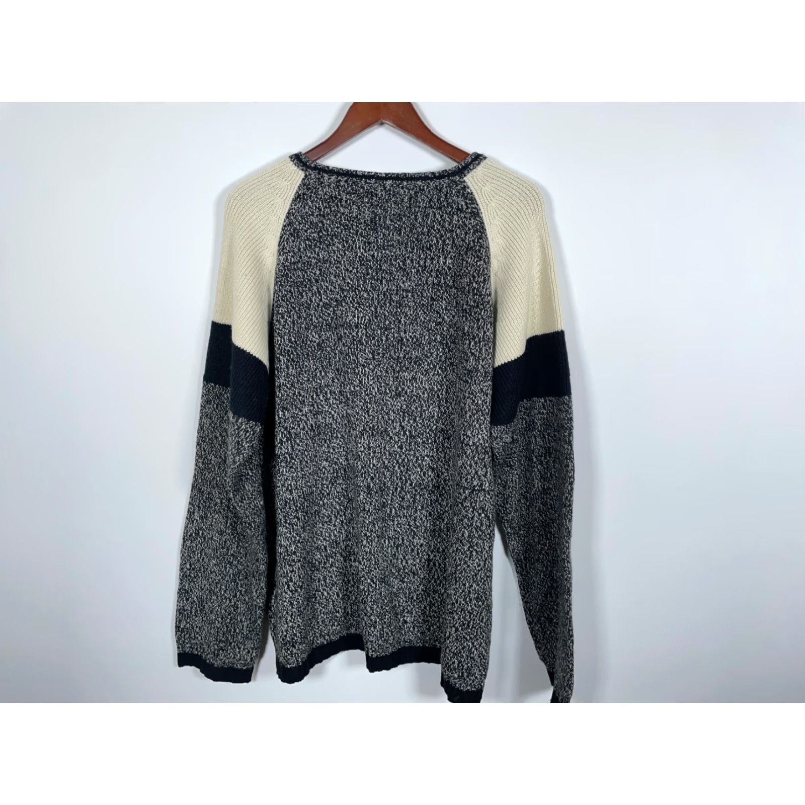 Vintage VINTAGE Ferruche Sweater Shirt Men 2XL Gray Beige Raglan Sleeves 90s Hip Hop Retro Pullover Size US XXL / EU 58 / 5 - 2 Thumbnail