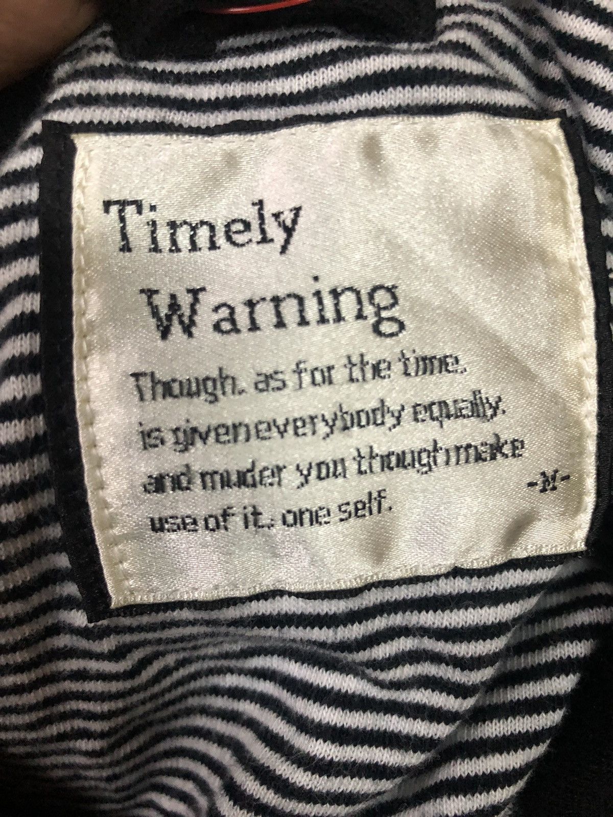 20471120 × Hysteric Glamour × Japanese Brand Timely Warning Biker Double Collar Punk Rockabilly Jacket Size S / US 4 / IT 40 - 3 Thumbnail