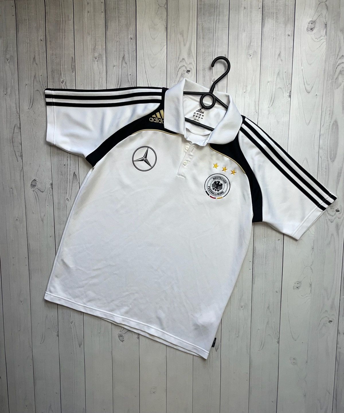 Adidas Deutschland x Mercedes Benz soccer polo rare Size L