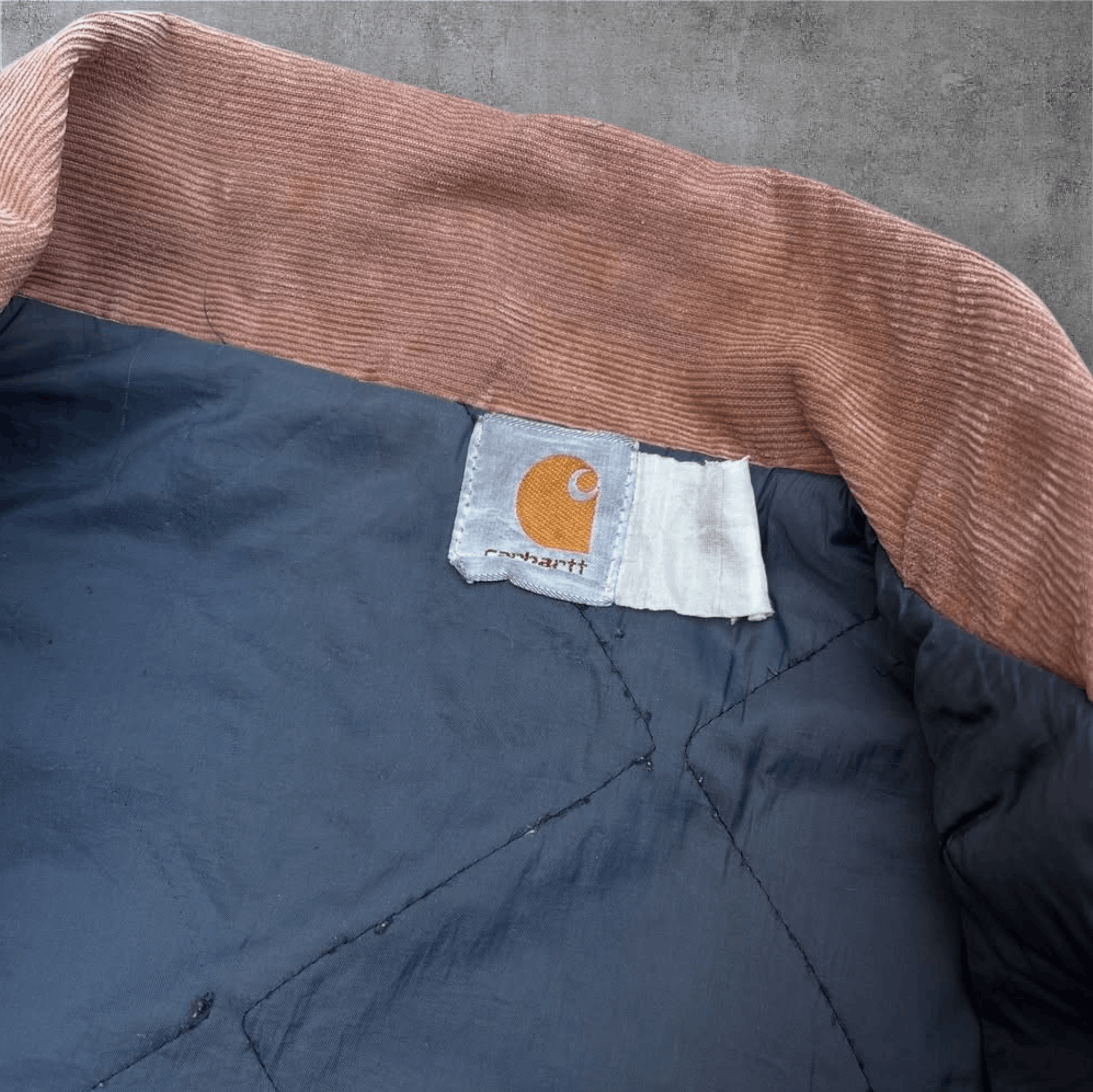Carhartt × Vintage 90's Sunfade Carhartt Arctic Quilted Lined Denim Jacket Size US L / EU 52-54 / 3 - 5 Thumbnail