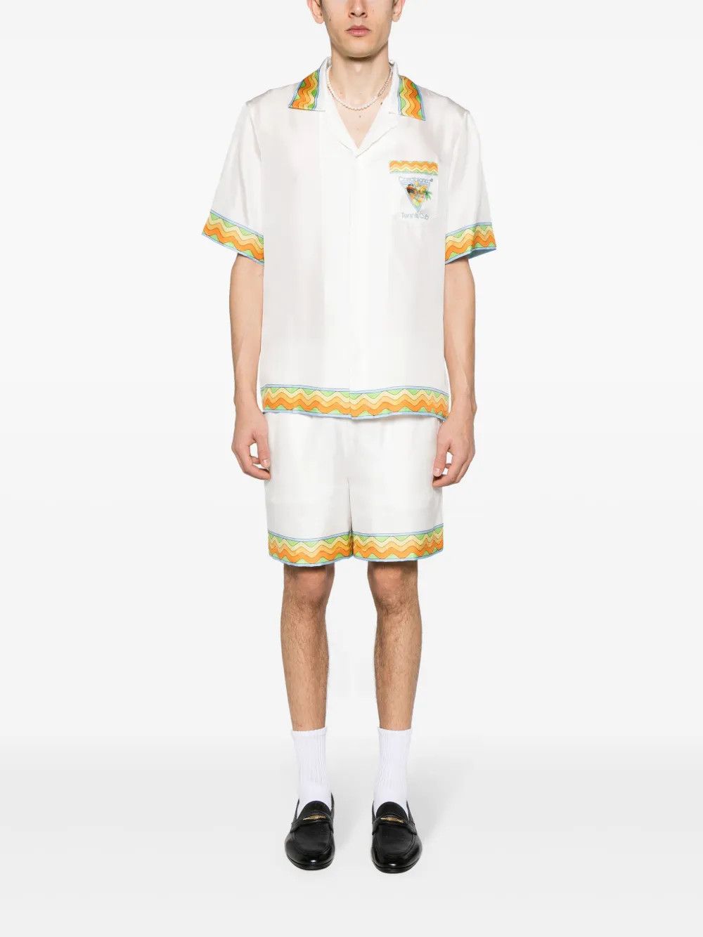 Casablanca o1mle0326 Cuban Collar Short Sleeve Shirt Afro Cubism Size US S / EU 44-46 / 1 - 2 Thumbnail