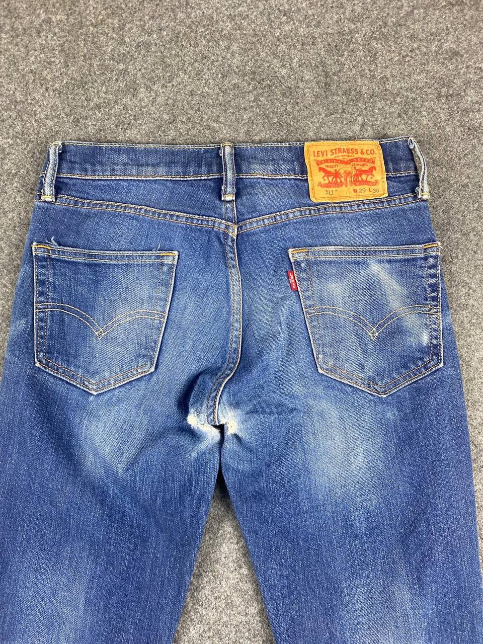 Levi's levis 511 slim distressed denim Size US 31 - 3 Thumbnail