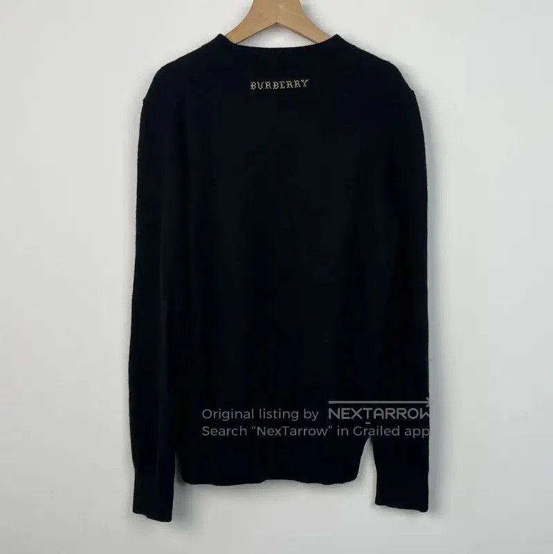 Burberry Burberry Black Knit Sweater with Deer Design. Size XS / US 0-2 / IT 36-38 - 2 Thumbnail