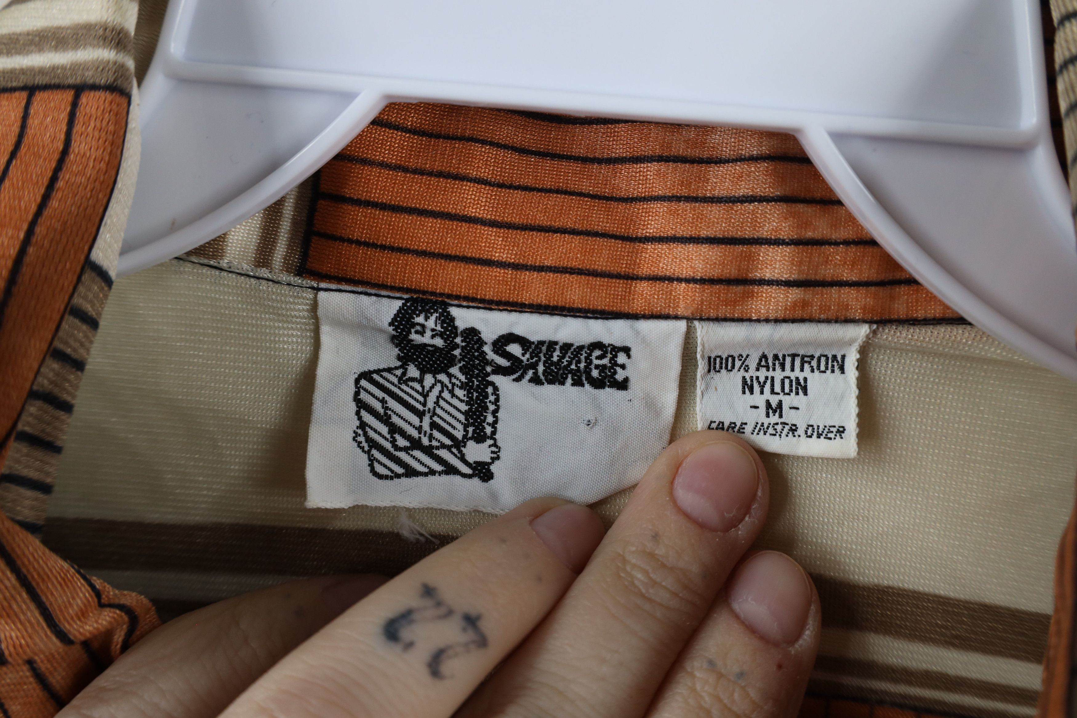 Vintage Vintage 70s Streetwear Geometric Knit Button Shirt USA Size US M / EU 48-50 / 2 - 10 Thumbnail