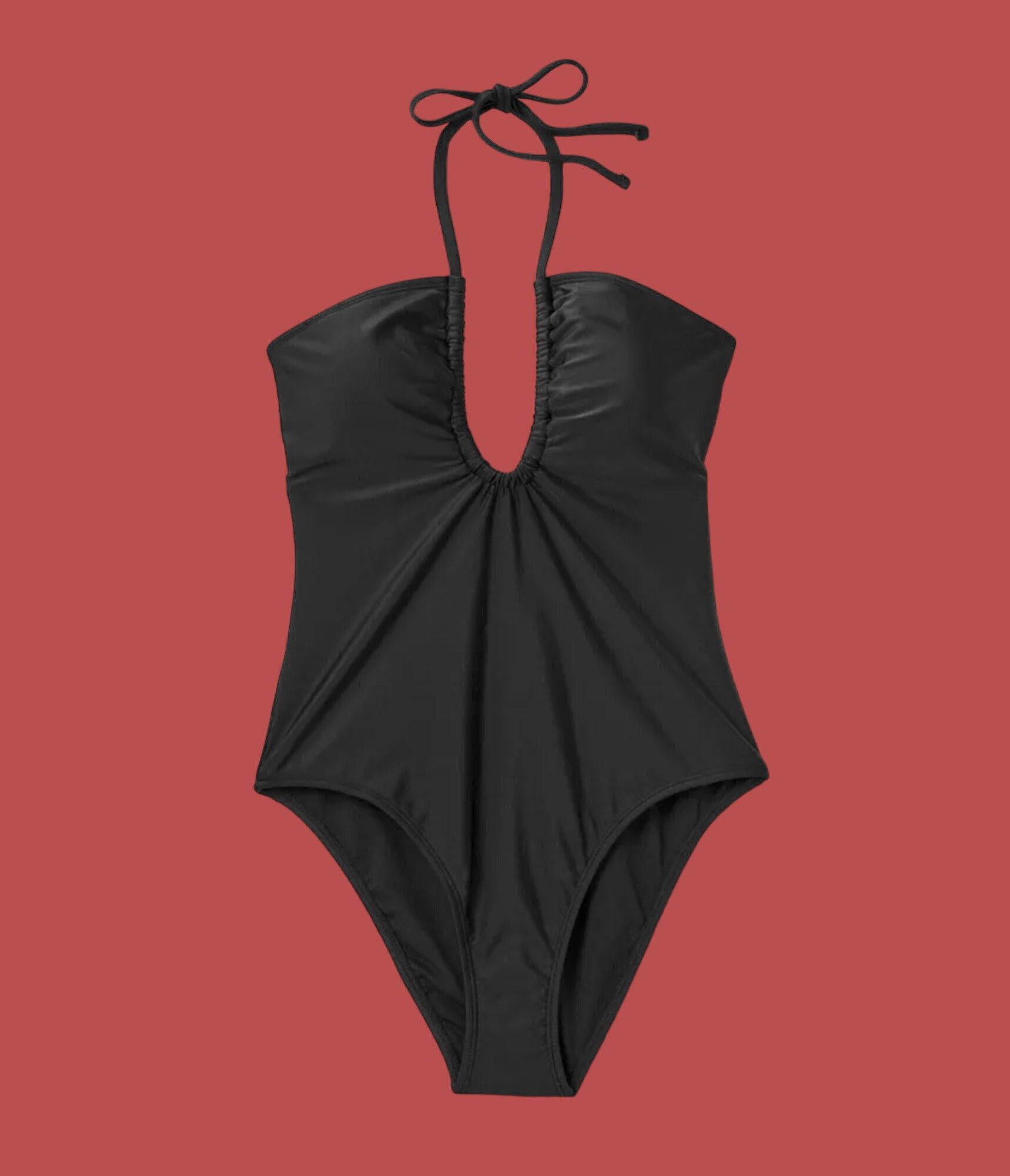 Other Shade & Shore- Women's Halter Keyhole Bandeau One Piece Swim Size ONE SIZE - 5 Thumbnail