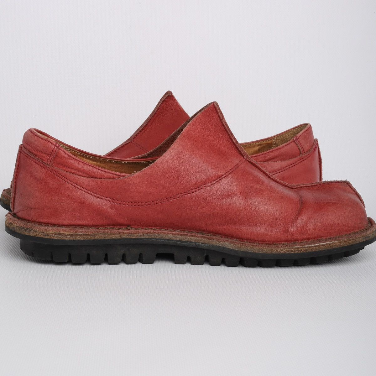 Trippen Trippen Leather Red Shoes Avantgarde Low Size US 11 / IT 41 - 13 Thumbnail