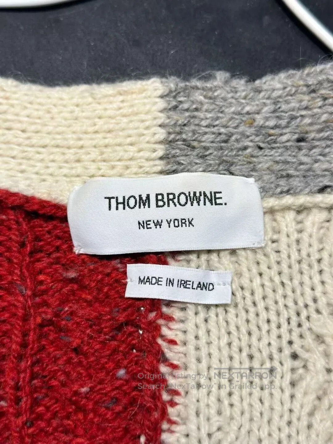 Thom Browne thom browne color-blocked wool cardigan. Size US S / EU 44-46 / 1 - 3 Thumbnail