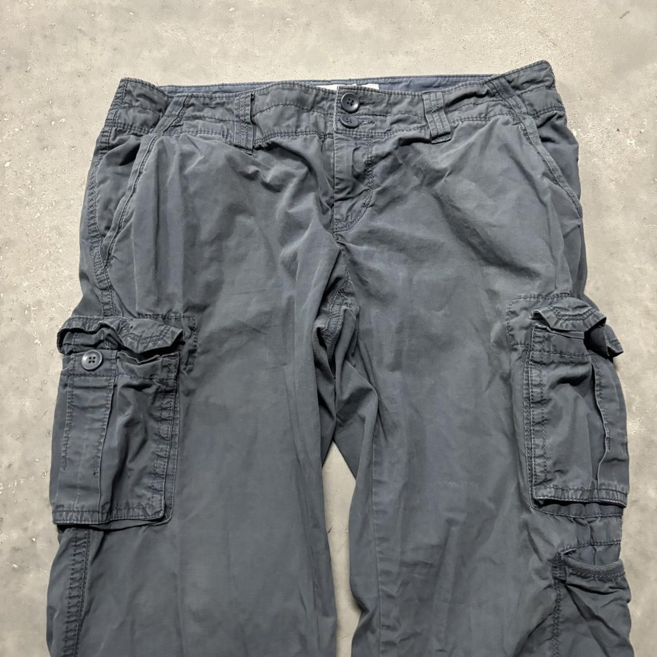 Japanese Brand × Vintage Crazy Vintage Y2K/2000s Blue Streetwear Skater Cargo Pants! Size US 29 - 5 Thumbnail