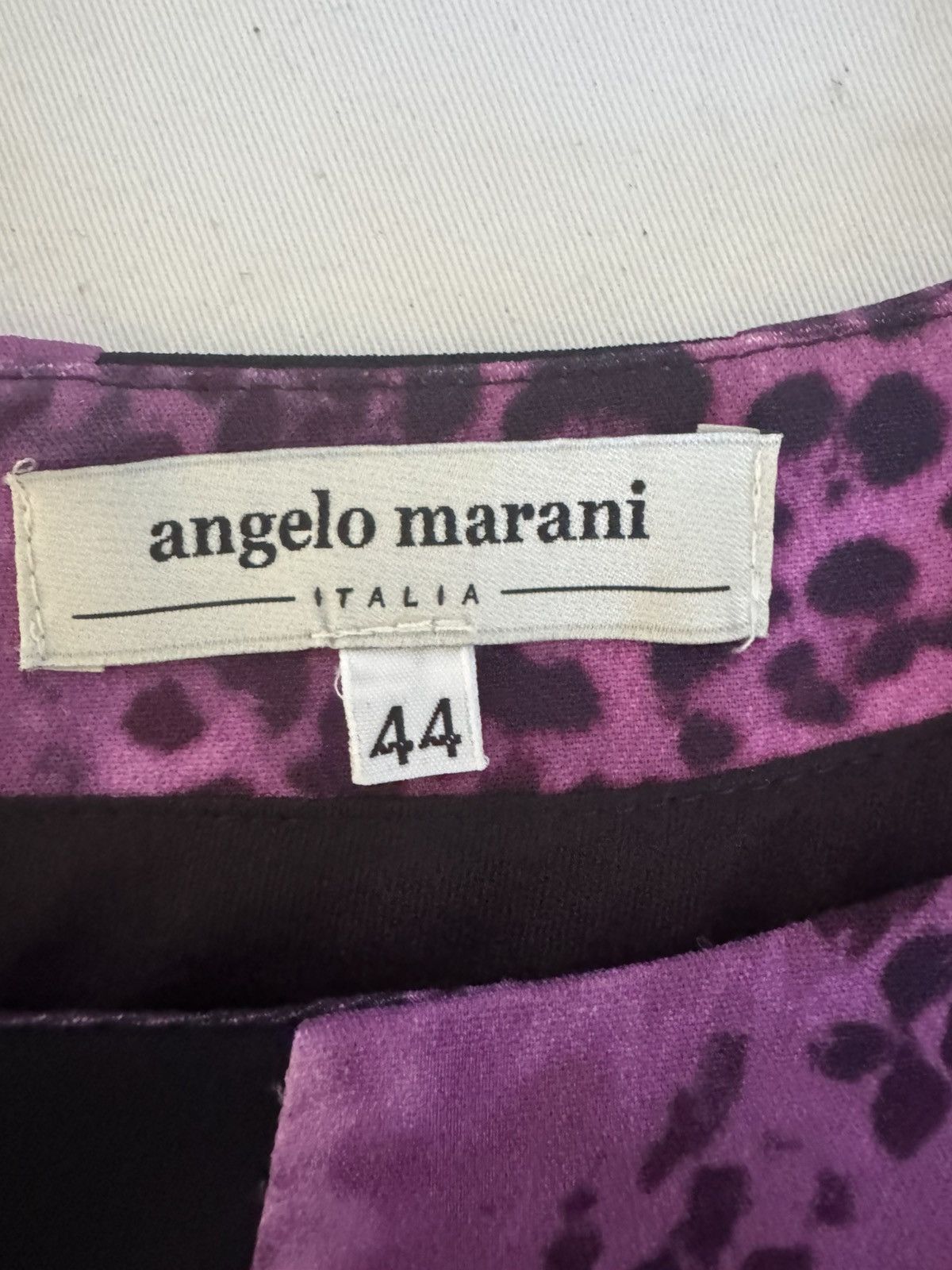 Other ANGELO MARANI Black/Purple Pencil Dress 8/44 Size M / US 6-8 / IT 42-44 - 4 Thumbnail