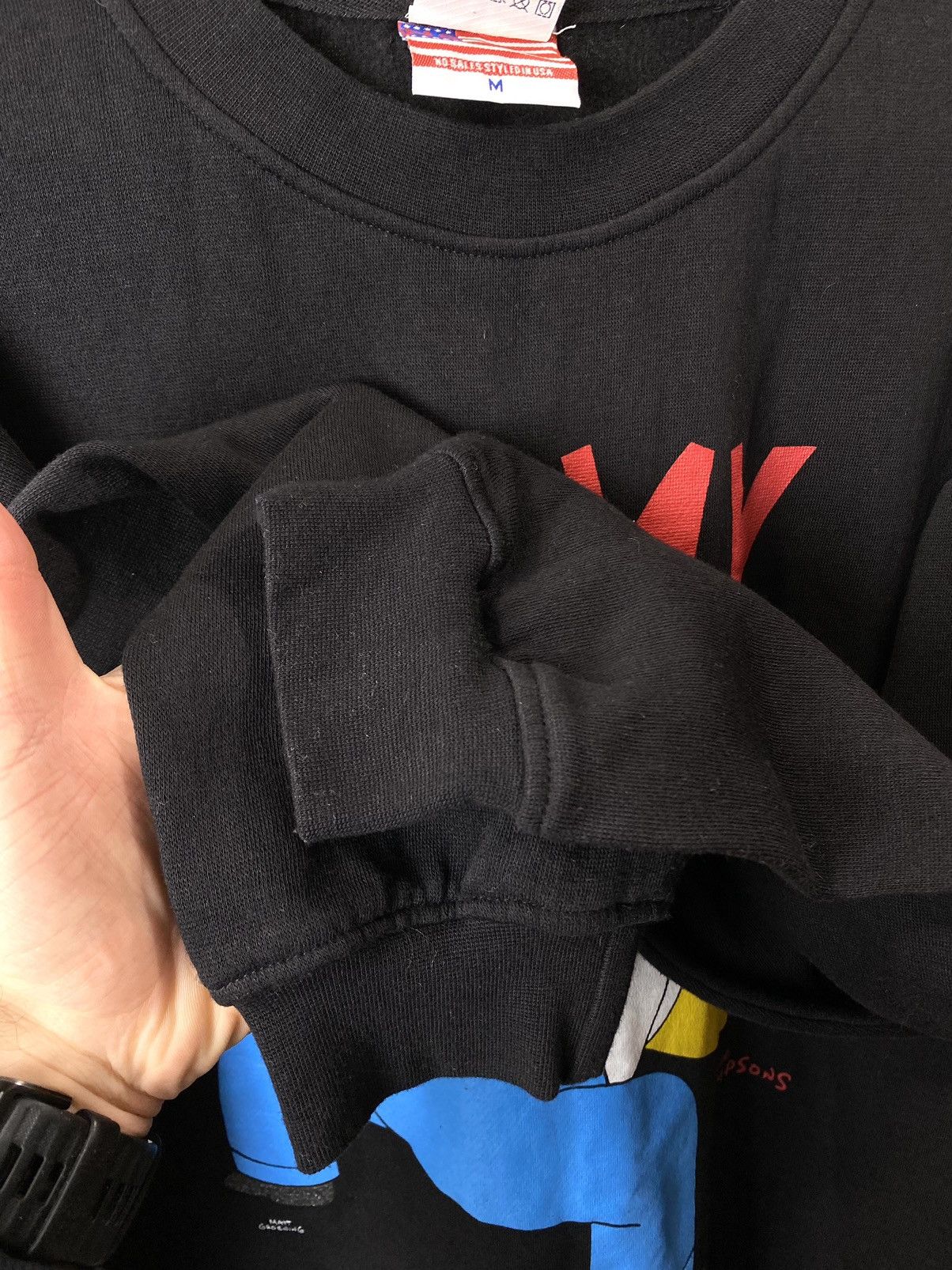 Cartoon Network Rare! 99’ Vintage The Simpsons Kiss My Ass Sweatshirt Fox Size US M / EU 48-50 / 2 - 7 Thumbnail