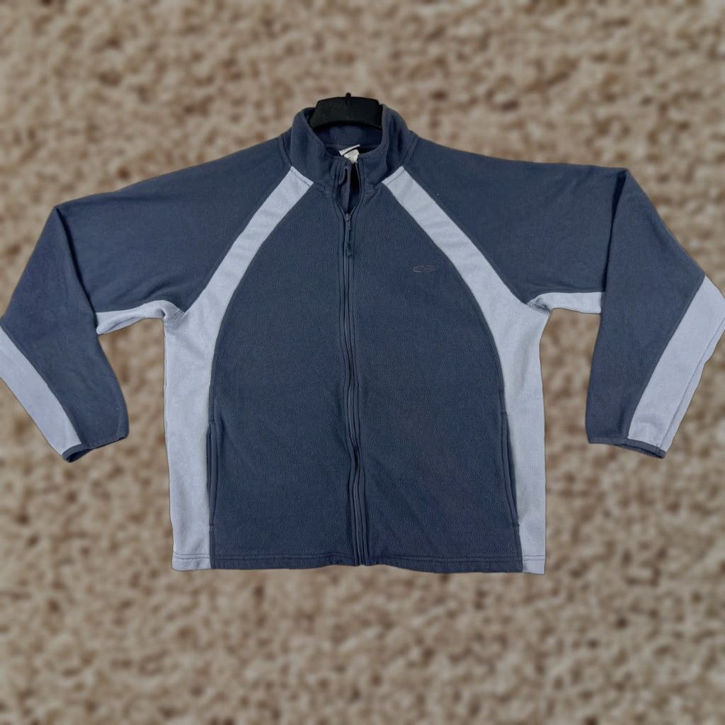 Champion Champion Jacket Men Large Blue Full Zip Mock Neck 100% Polyester Fleece Gorpcore Size US L / EU 52-54 / 3 - 1 Thumbnail