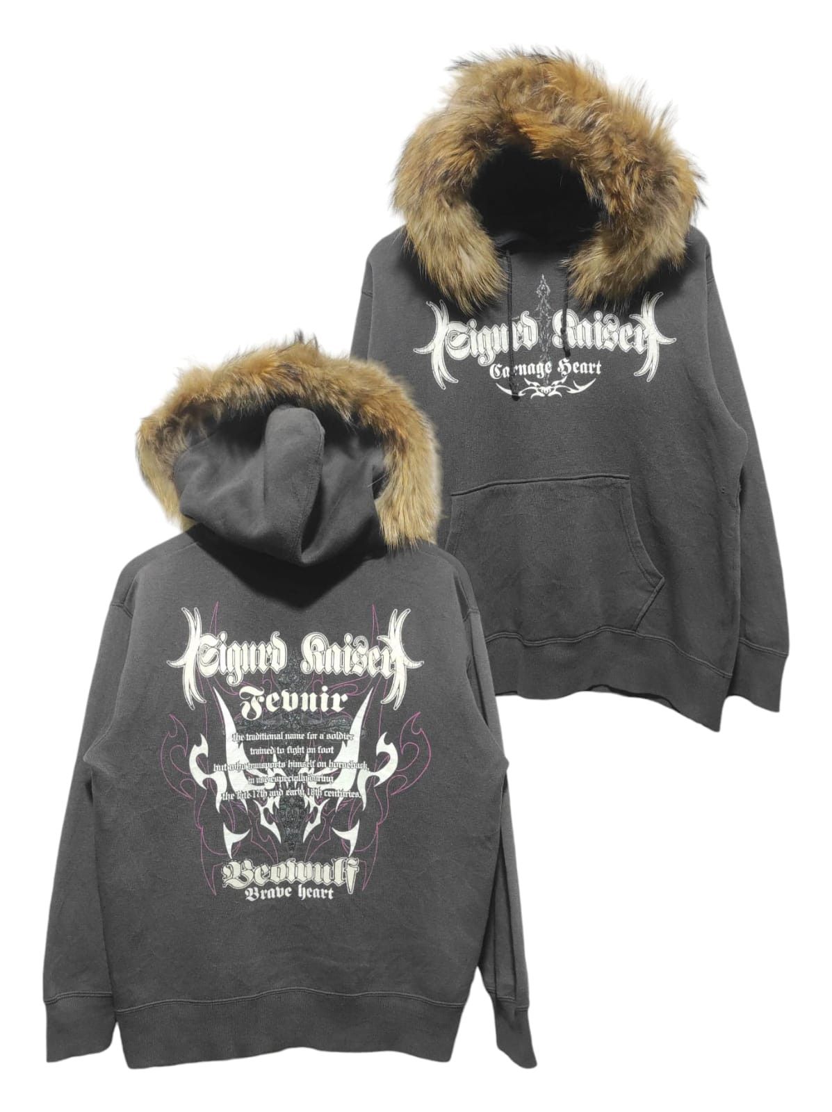Affliction Beaumere Poem Fur Hoodie IfSixWasNine LGB style Size US L / EU 52-54 / 3 - 1 Thumbnail