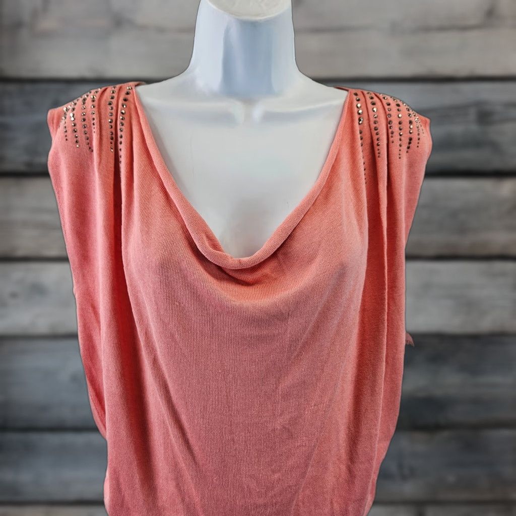 Calvin Klein Calvin Klein Womens Knit Top Sz Medium Pink Silk Blend Scoop Neck Blouse Knit Top Women M Pink Silk Blend Scoop Neck Calvin Klein Womens Knit's Top Size M / US 6-8 / IT 42-44 - 1 Thumbnail