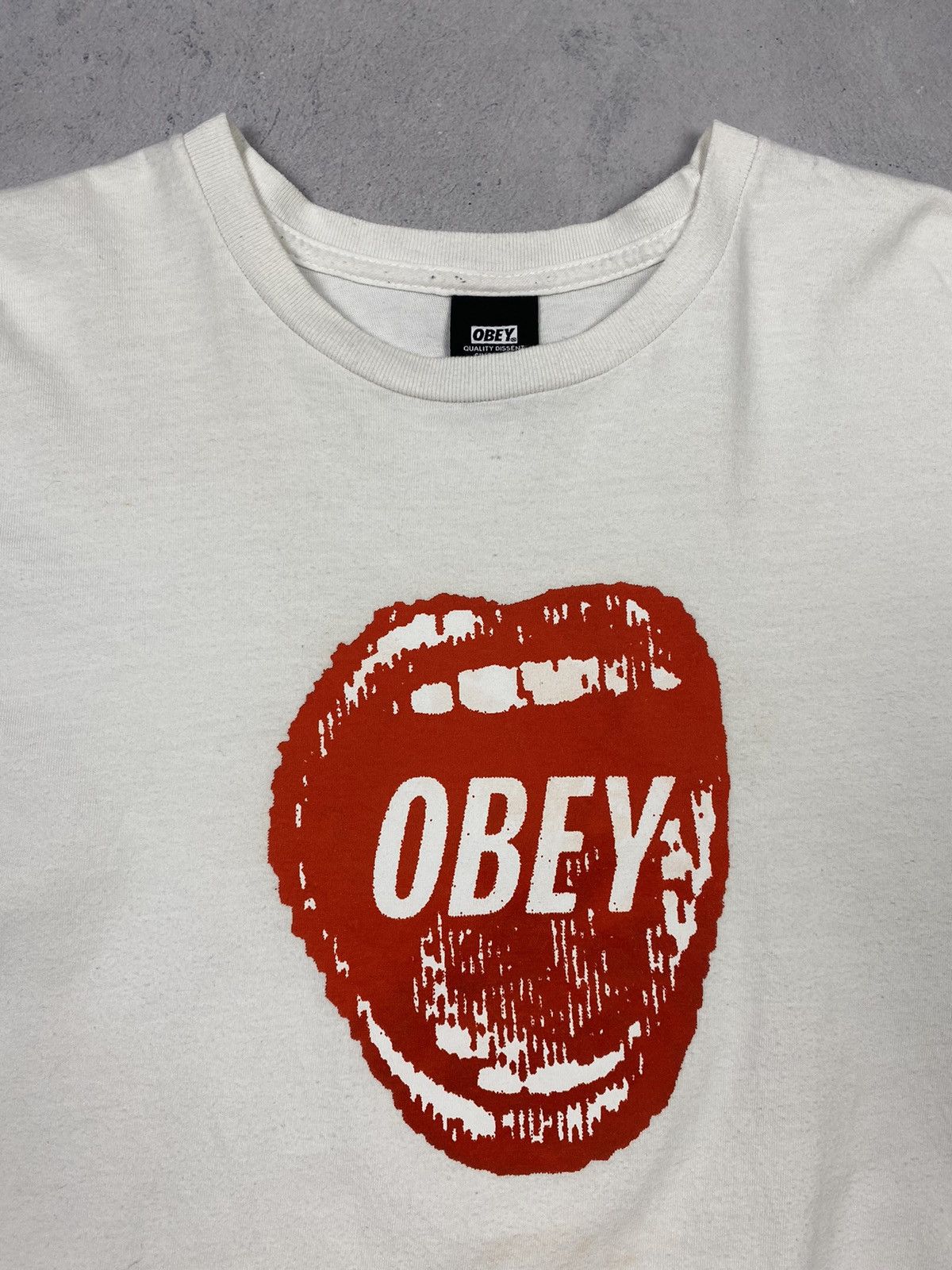 Obey Obey Big Logo White Cotton T Shirt Size L Streetwear Size US L / EU 52-54 / 3 - 5 Thumbnail