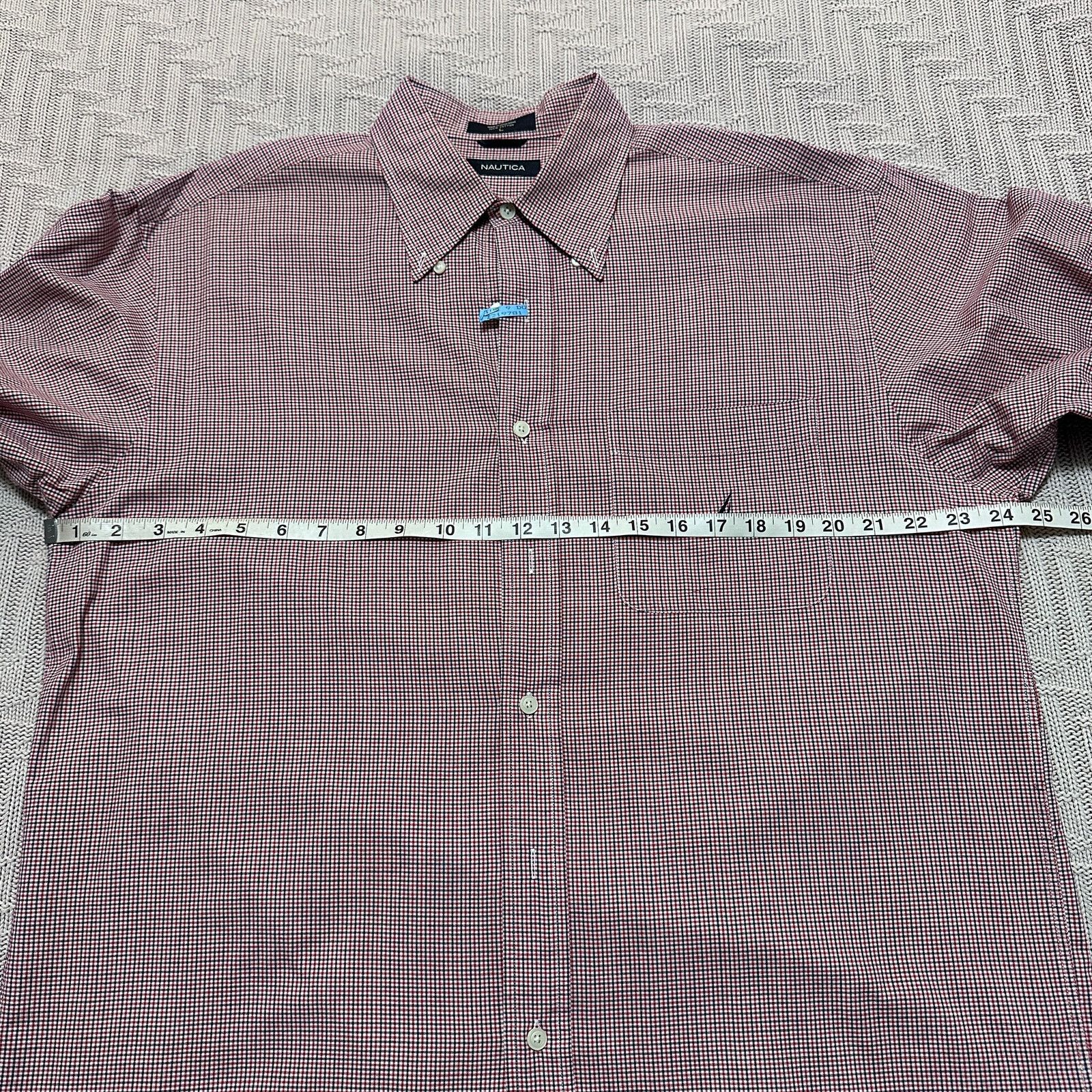 Nautica Nautica red plaid button plaid button down Size US L / EU 52-54 / 3 - 6 Thumbnail