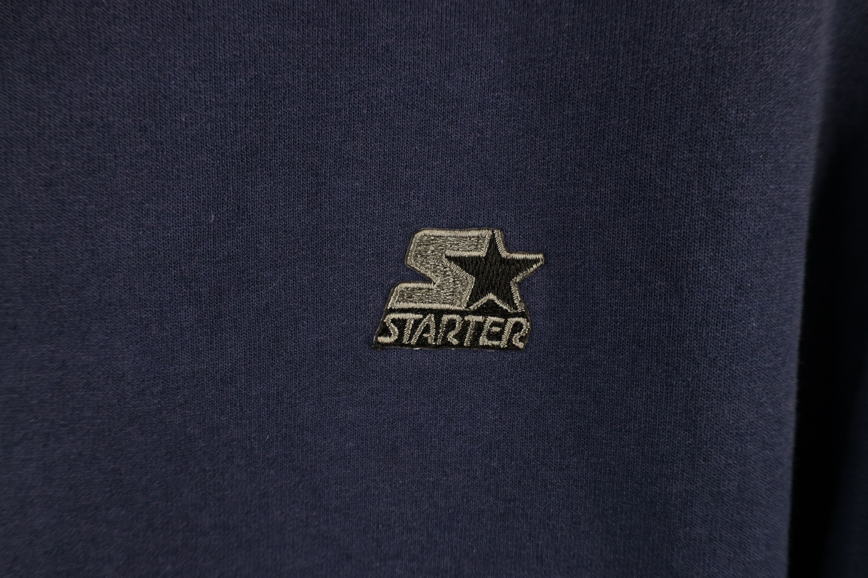 Starter × Vintage Vintage 90s Starter Spell Out Crewneck Sweatshirt Blue Size US M / EU 48-50 / 2 - 5 Thumbnail