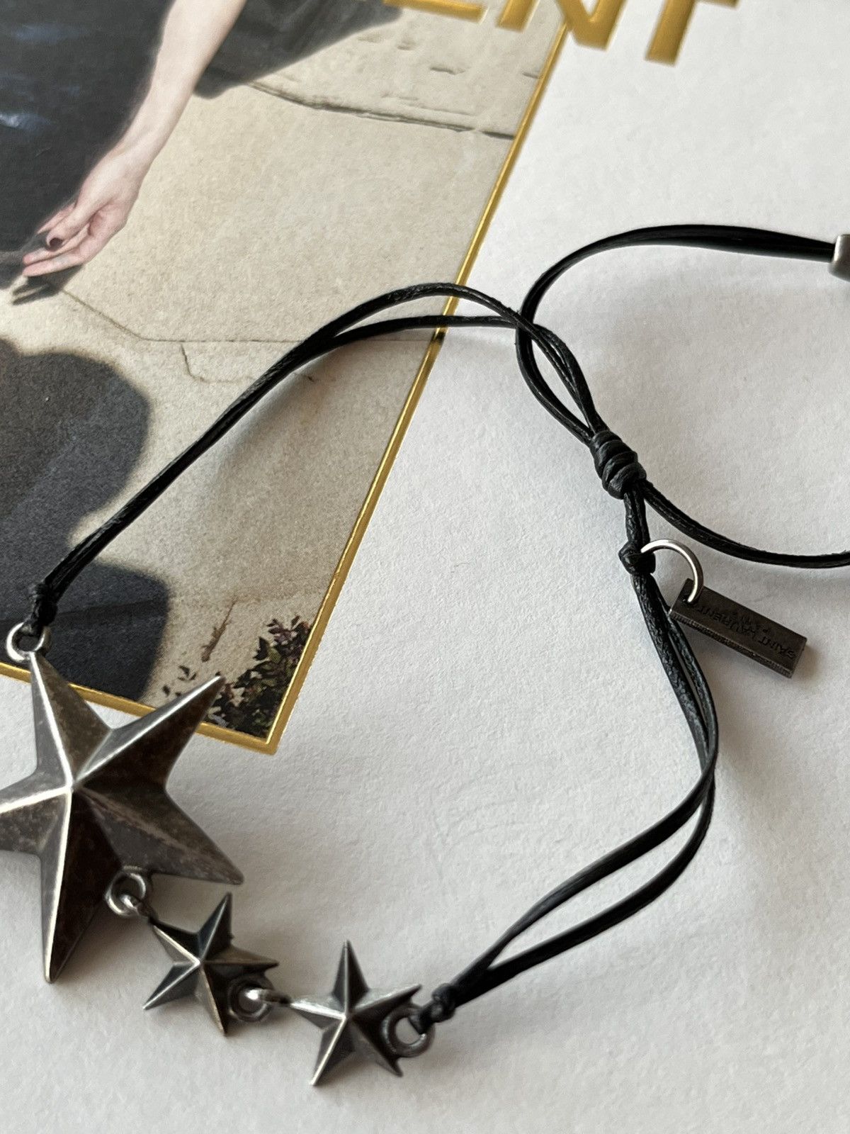 Hedi Slimane × Saint Laurent Paris × Yves Saint Laurent 🌟 🌟 🌟 Super Runway Saint Laurent Metal Star Bracelet ⭐️ Size ONE SIZE - 3 Thumbnail