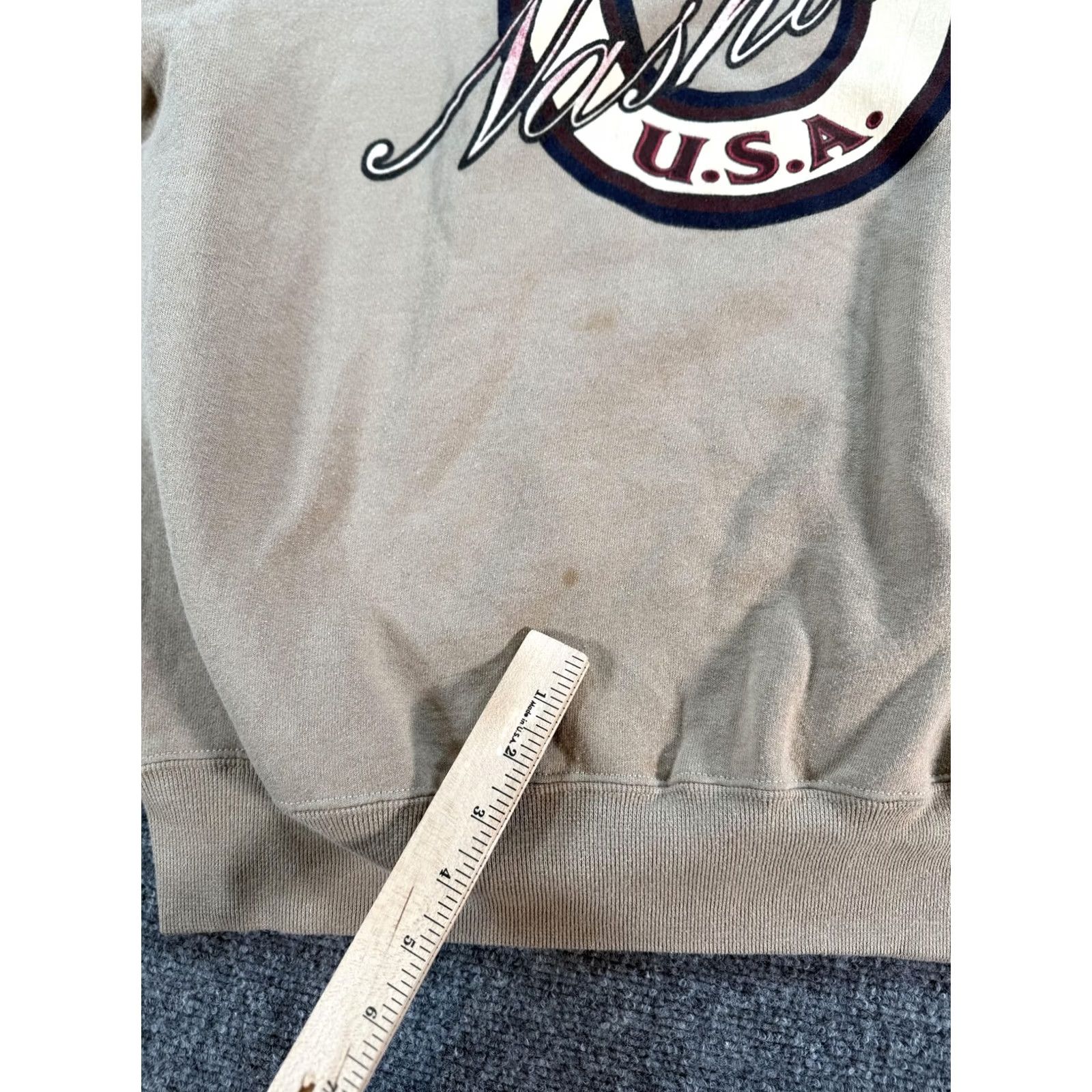 Jerzees VINTAGE Jerzees Nashville Music City Crewneck Sweatshirt Mens Large Tan USA 90s Size US L / EU 52-54 / 3 - 6 Thumbnail