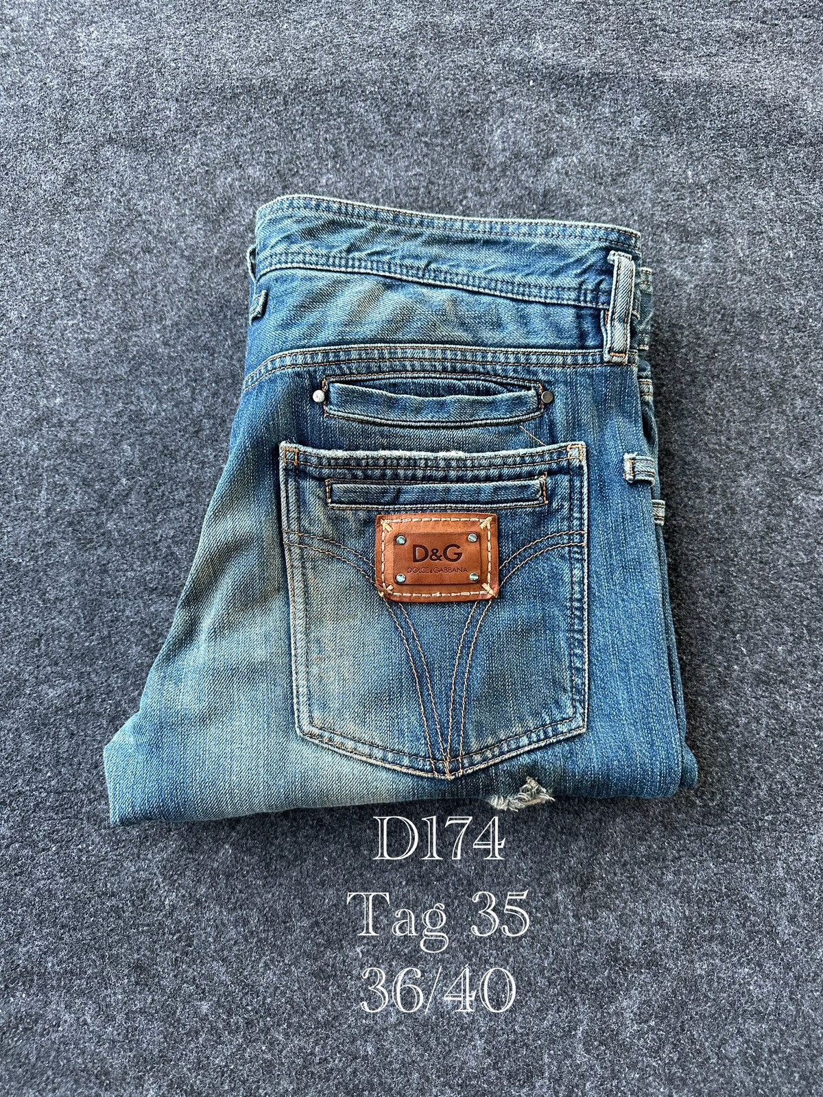 Dolce & Gabbana Dolce Gabbana Distressed Rusty Denim W35 D174 Size US 35 - 18 Thumbnail