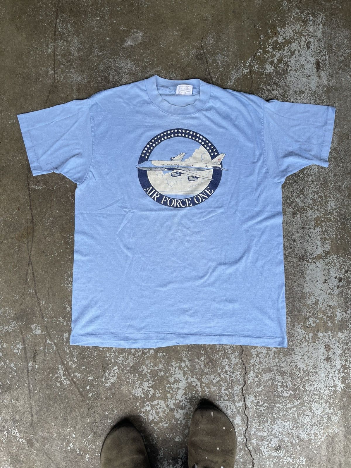 Vintage Vintage 80s Air Force One Shirt Size US XL / EU 56 / 4 - 3 Thumbnail