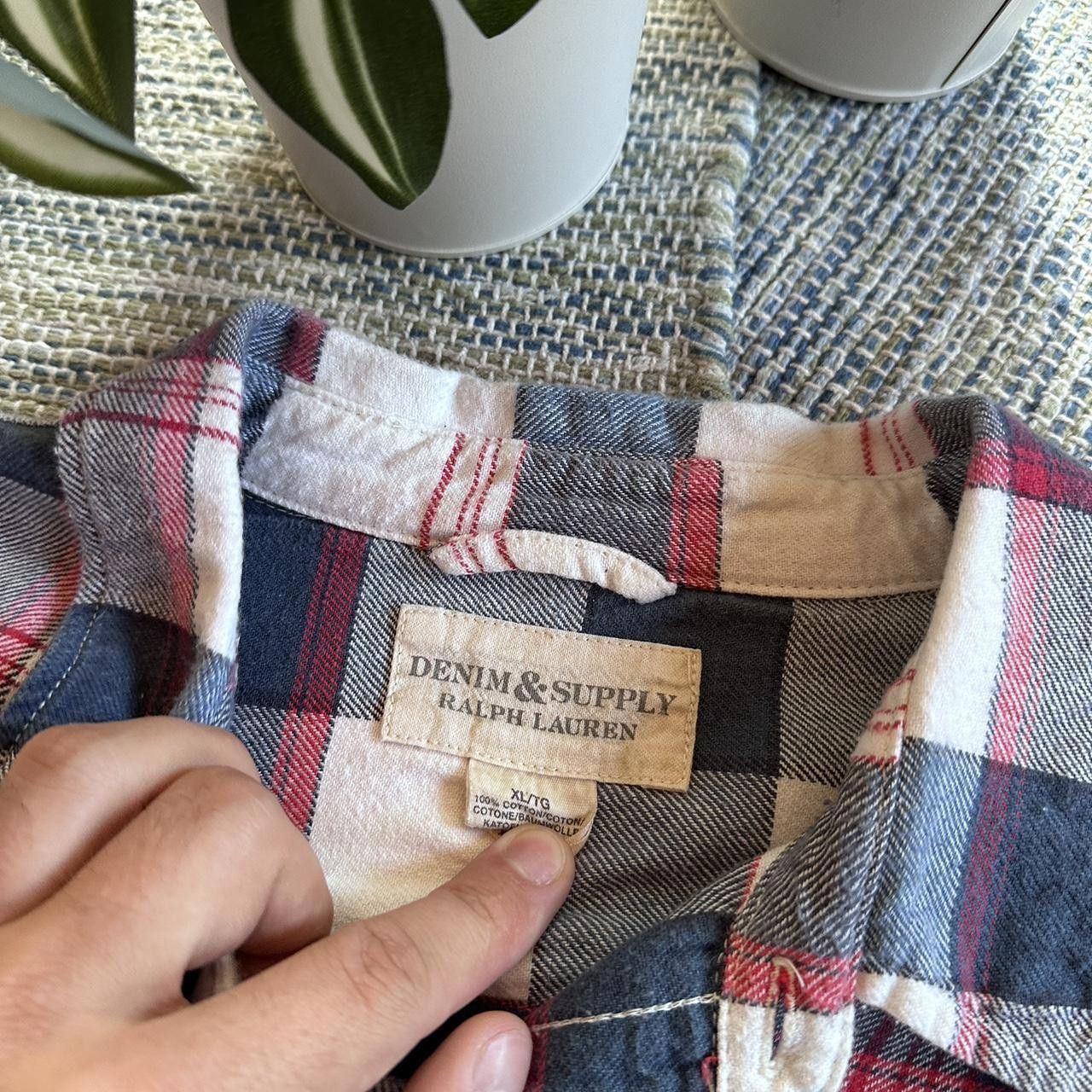 Polo Ralph Lauren Vintage Y2K Polo Ralph Lauren Flannel Shirt Button Up Size US XL / EU 56 / 4 - 4 Thumbnail