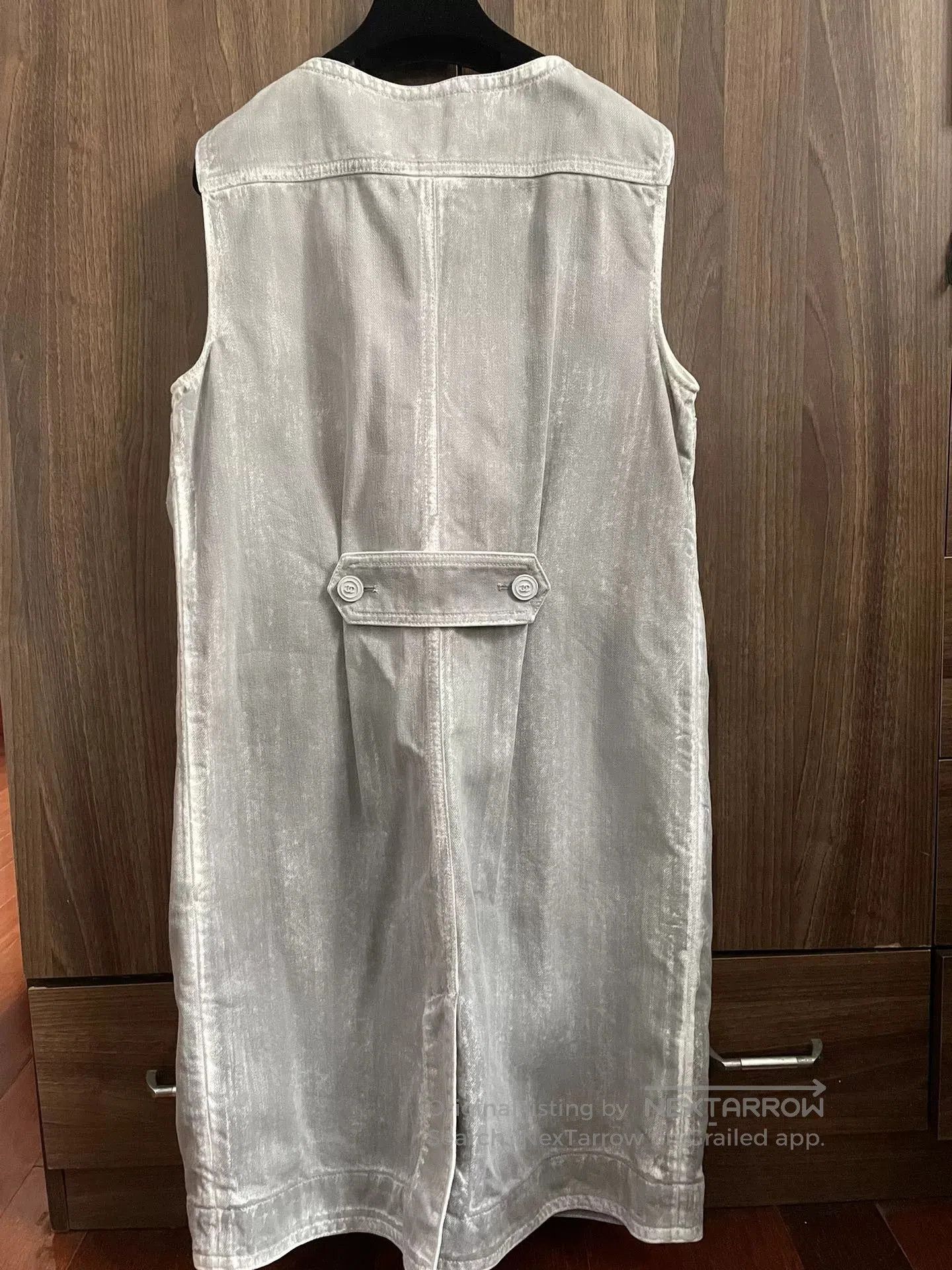 Chanel Chanel Vintage Distressed Four-Pocket Vest Dress. Size M / US 6-8 / IT 42-44 - 2 Thumbnail